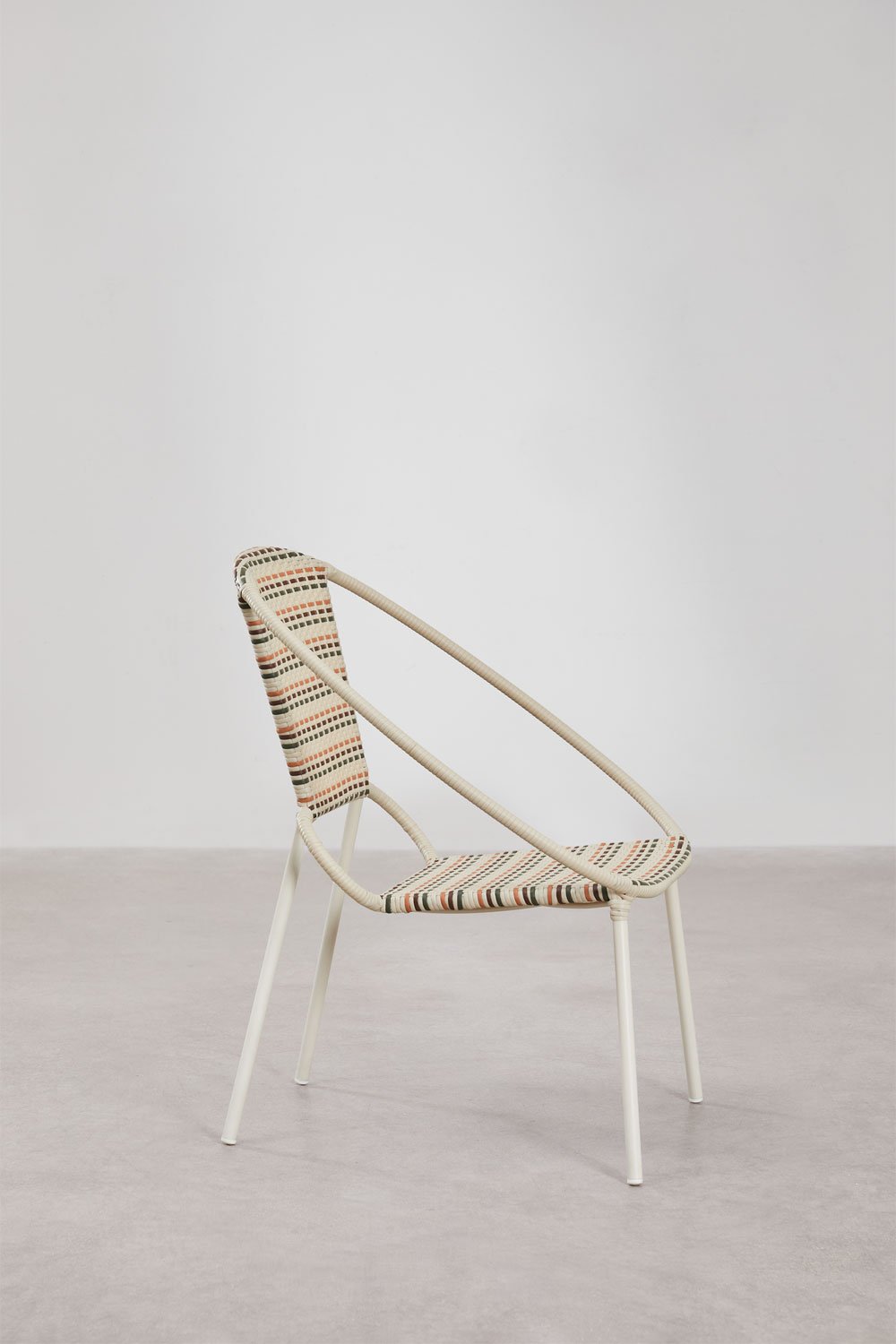 Sklum Pakket Van 2 Stapelbare Fauteuils In Staal En Synthetisch Riet Maryland