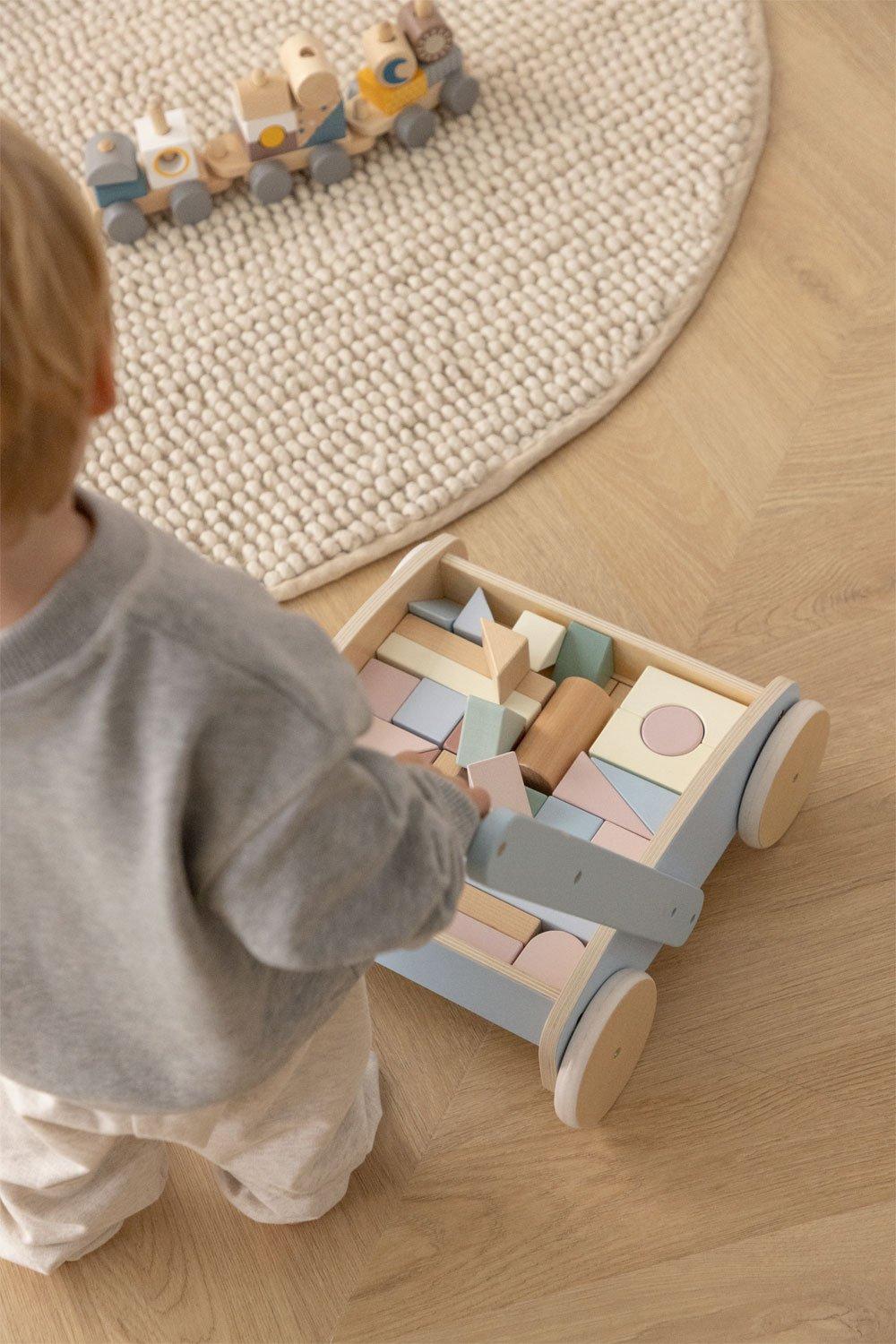sklum Passeggino girello multi-attività in legno per bambini Soriento