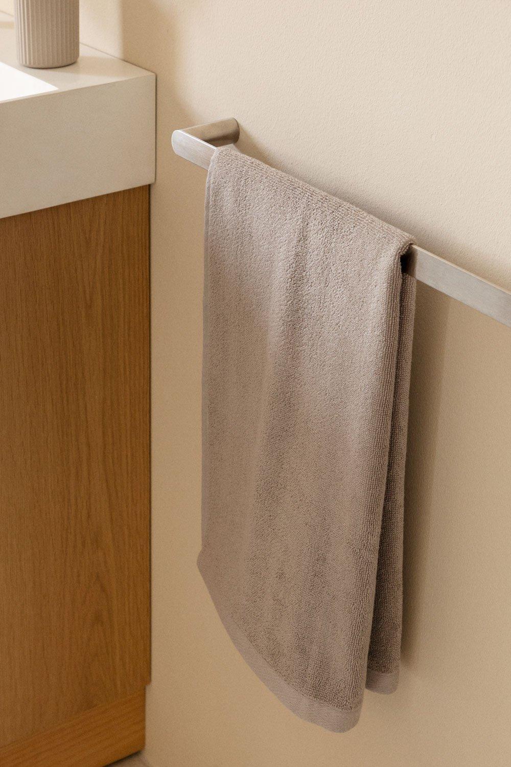 sklum Porte-serviettes mural avec barre (↔︎60 cm) pour salle de bain en acier inoxydable Alameda