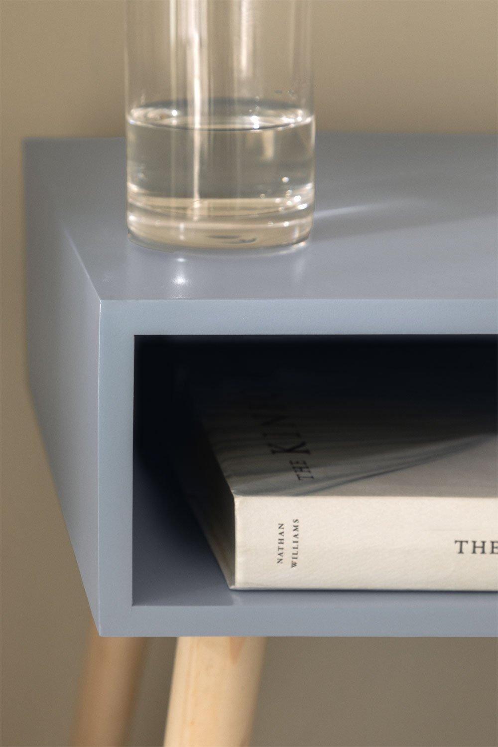 Sklum Prostokątny Stolik Nocny 40x35 Cm Z Drewna Zente