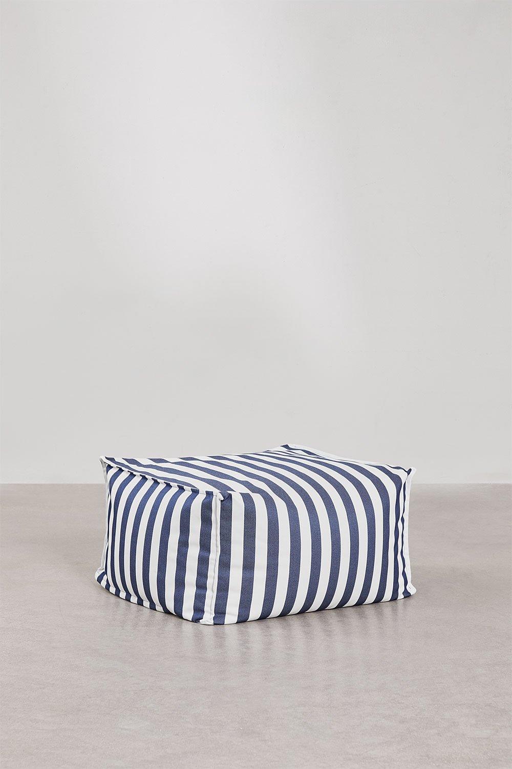 sklum Pufe retangular 75x65 cm para sofá de jardim modular em tecido Sandel
