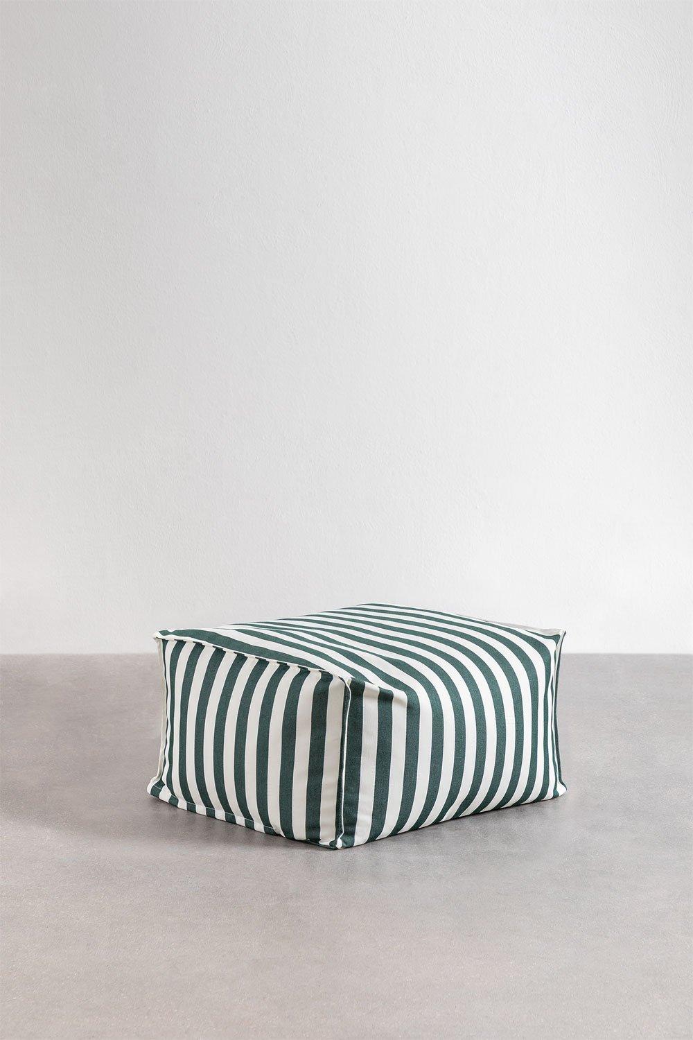 Sklum Puff Rectangular 75x65 Cm Para Sofá Modular De Jardín En Tela Sandel