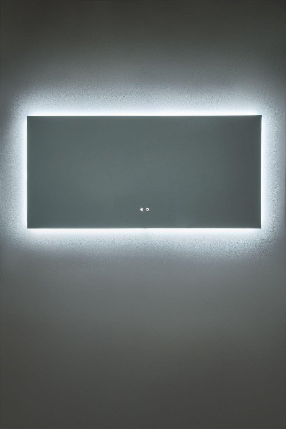 Sklum Rechteckiger Badezimmer-Wandspiegel Mit LED-Licht Und Antibeschlag (160 X 75 Cm) Jorvi