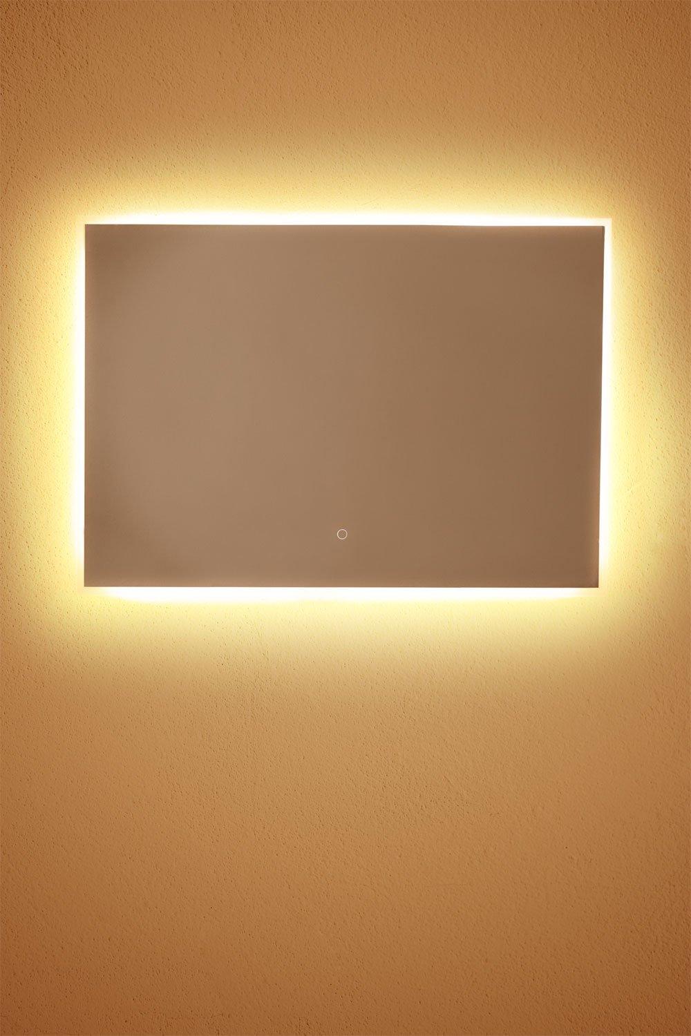 Sklum Rechteckiger Badezimmerspiegel Mit LED-Licht Und Antibeschlag-Tamsin