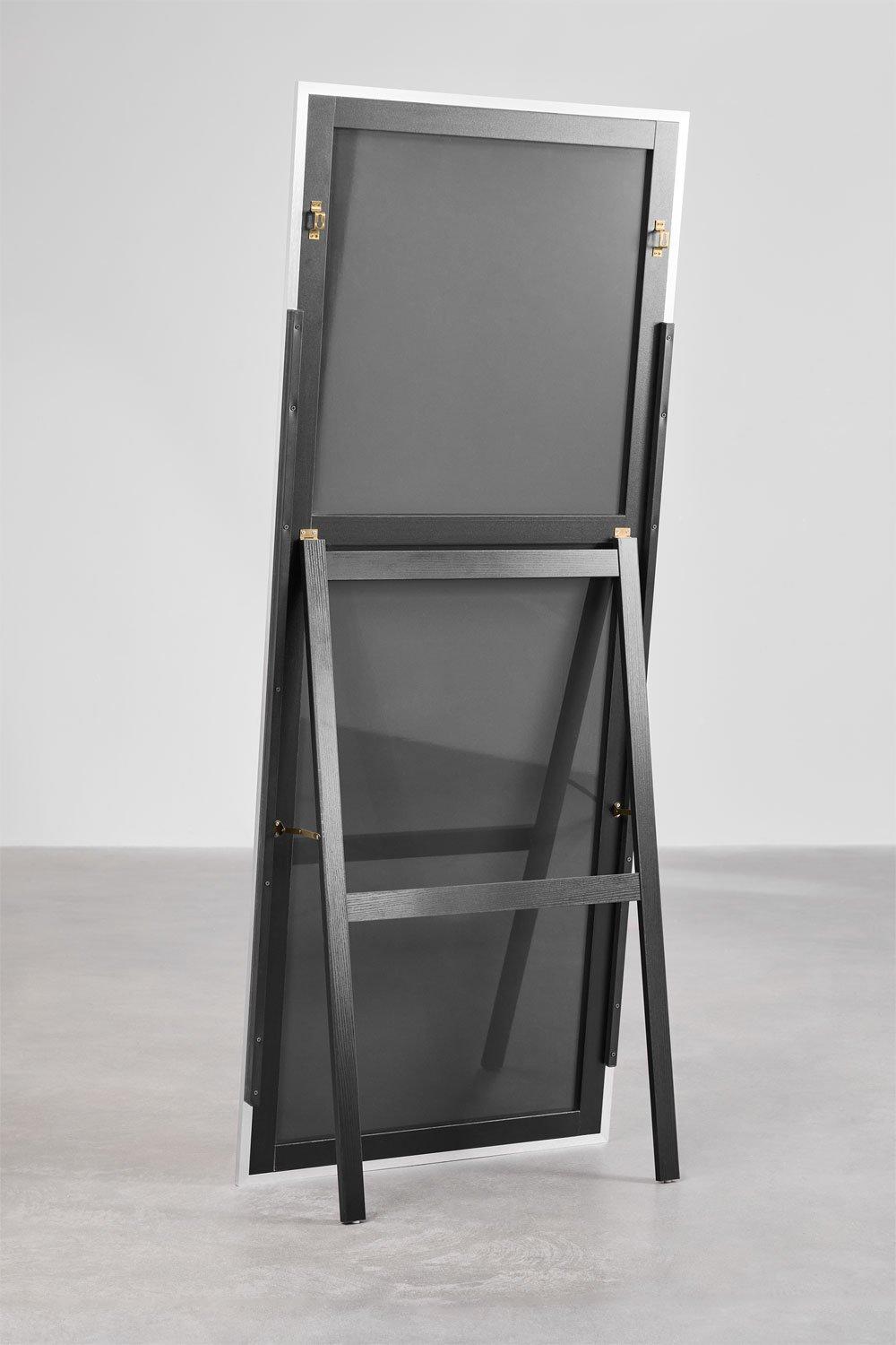 Sklum Rechteckiger Standspiegel Aus Aluminium (80x200 Cm) Ondra