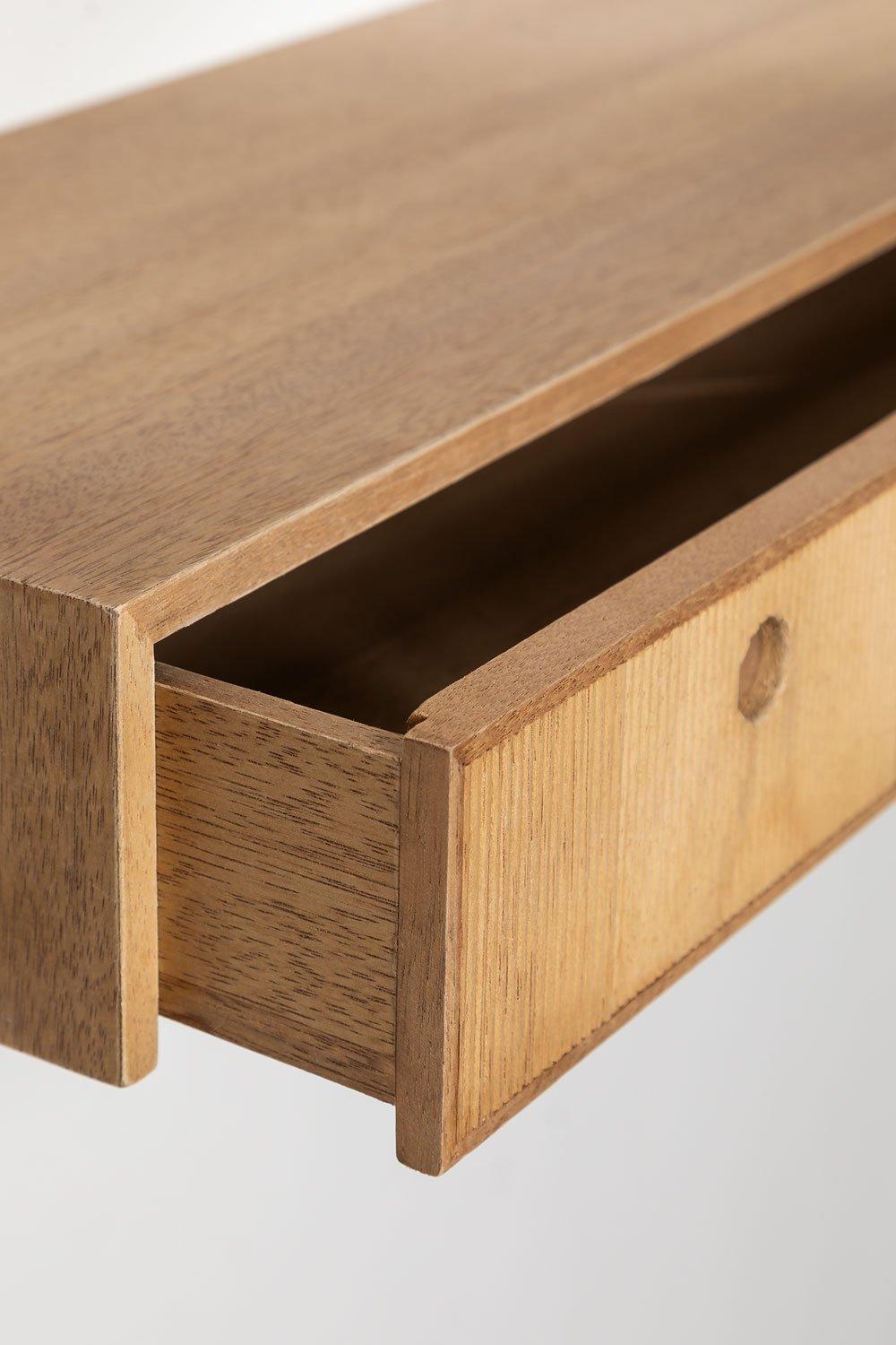 Sklum Recibidor Con Cajón En Madera De Fresno 80 Cm Glai