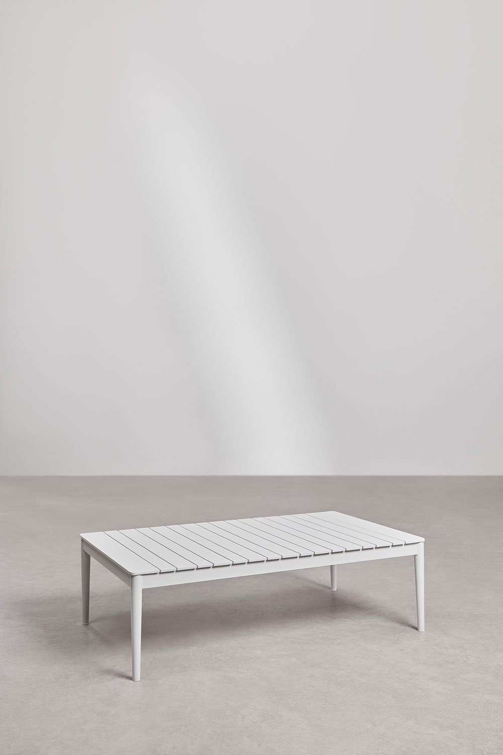 Sklum Rectangular Garden Coffee Table 120x70 Cm In Aluminum Sereilen