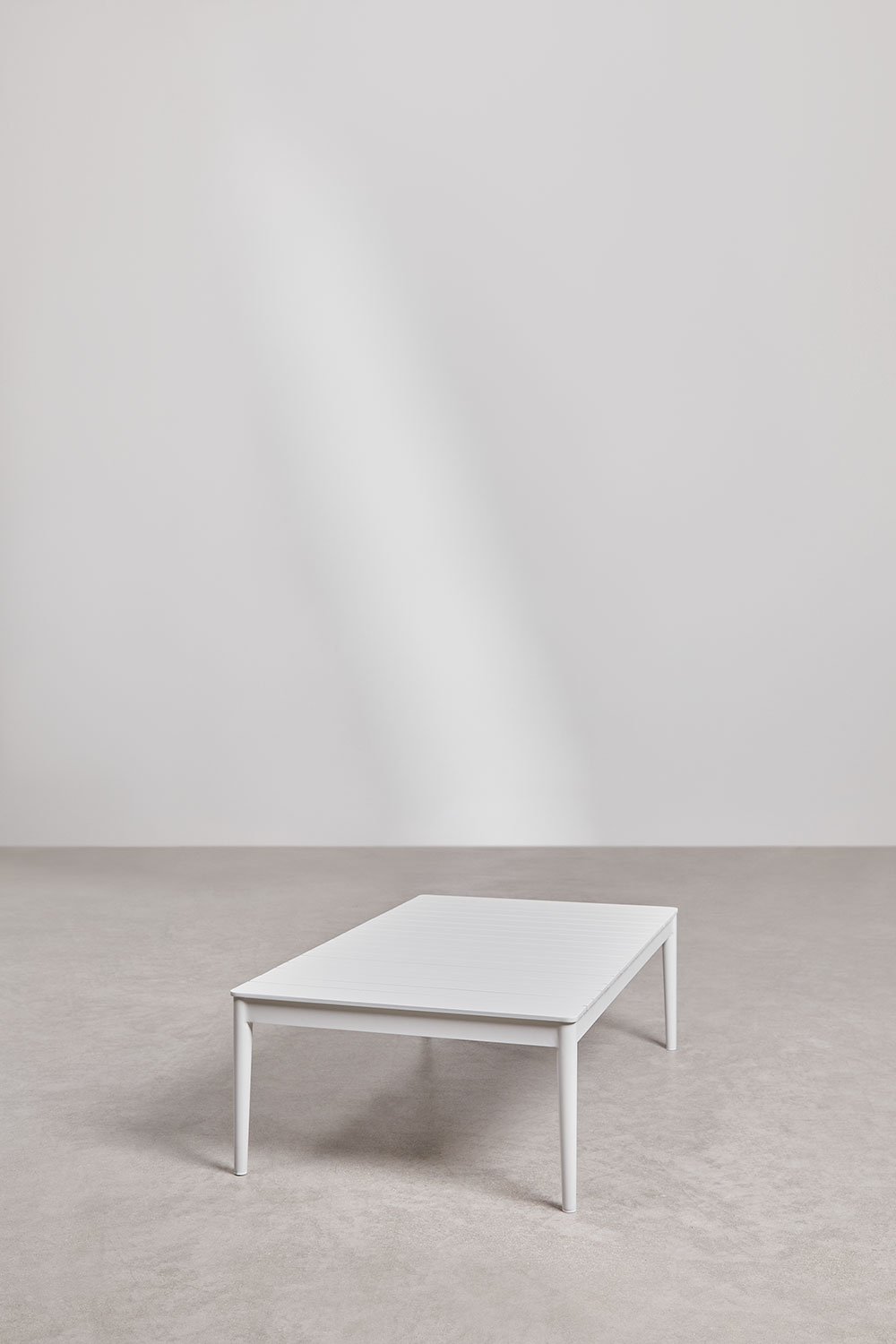 Sklum Rectangular Garden Coffee Table 120x70 Cm In Aluminum Sereilen