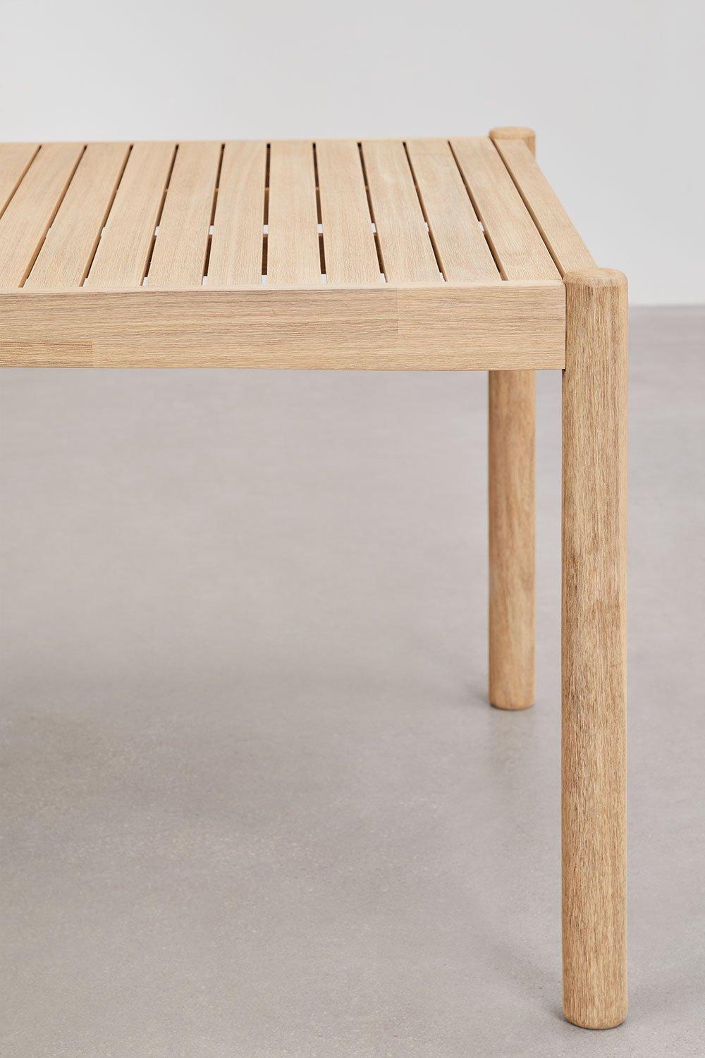 Sklum Rectangular Garden Table 220x100 Cm In Acacia Wood Karvia