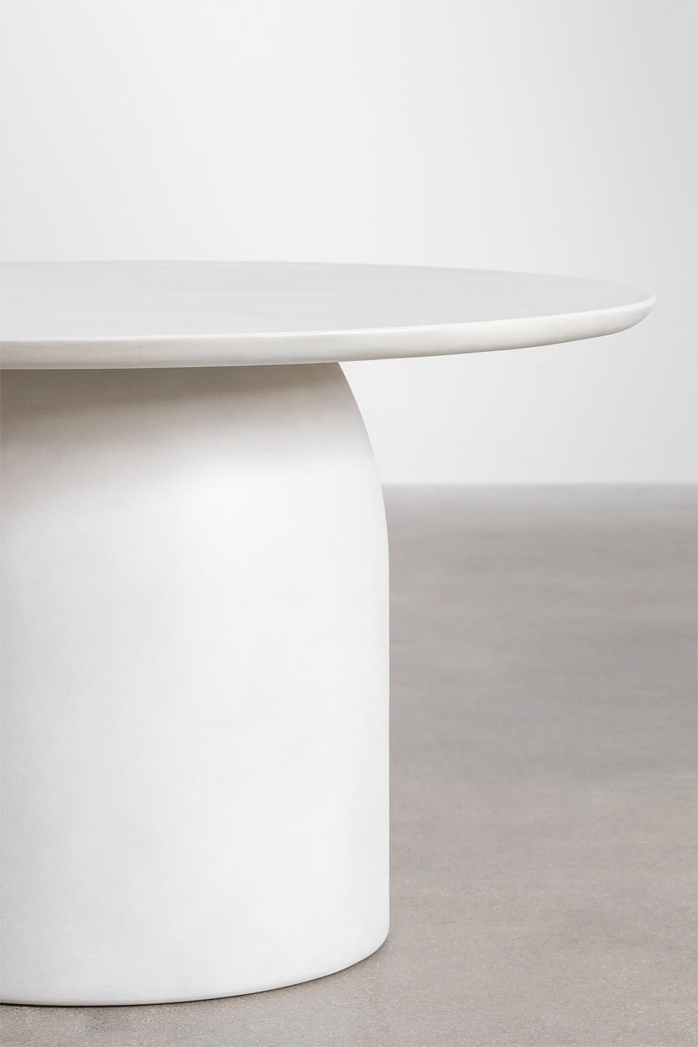 Sklum Round Garden Coffee Table Ø75 Cm In Cement Layana