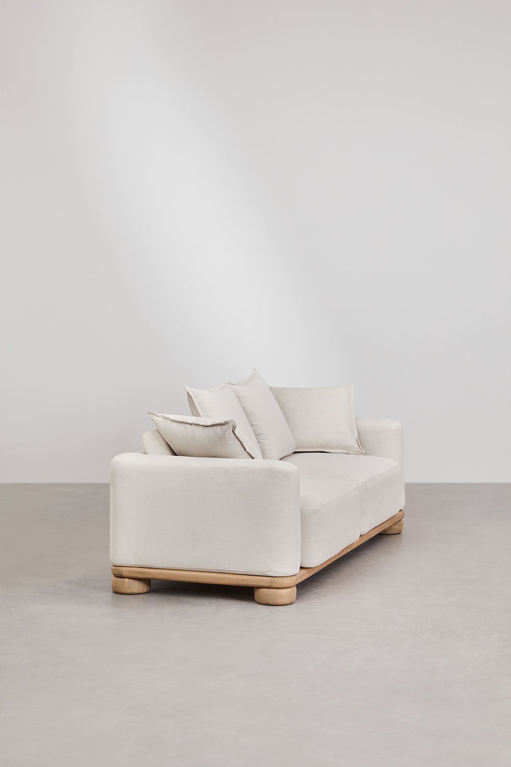 Sklum Set Da Giardino Con Divano A 2 Posti E Tavolino In Legno Di Acacia 125x80 Cm Ioanis