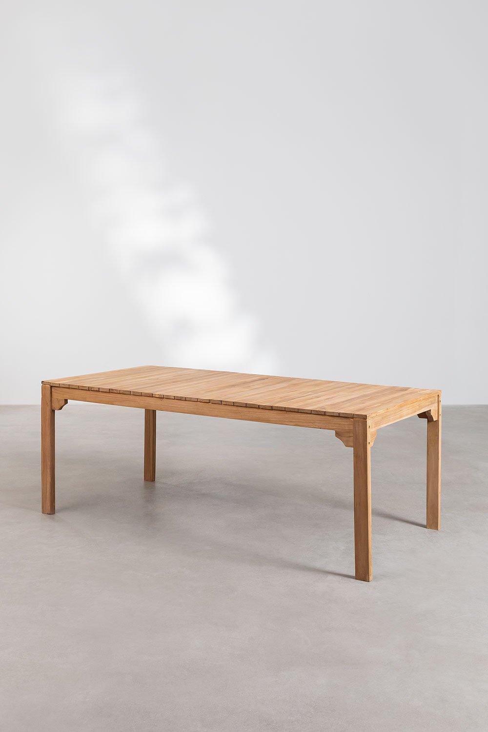 Sklum Set De Mesa De Comedor Rectangular (200x100 Cm) En Madera Donal Y 6 Sillas De Comedor Barker