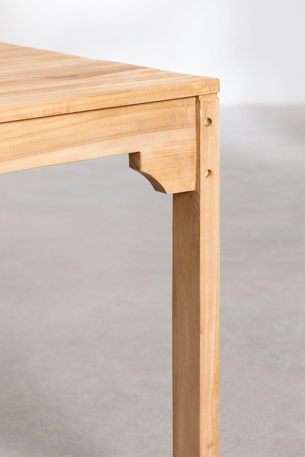 Sklum Set De Mesa De Comedor Rectangular (200x100 Cm) En Madera Donal Y 6 Sillas De Comedor Barker