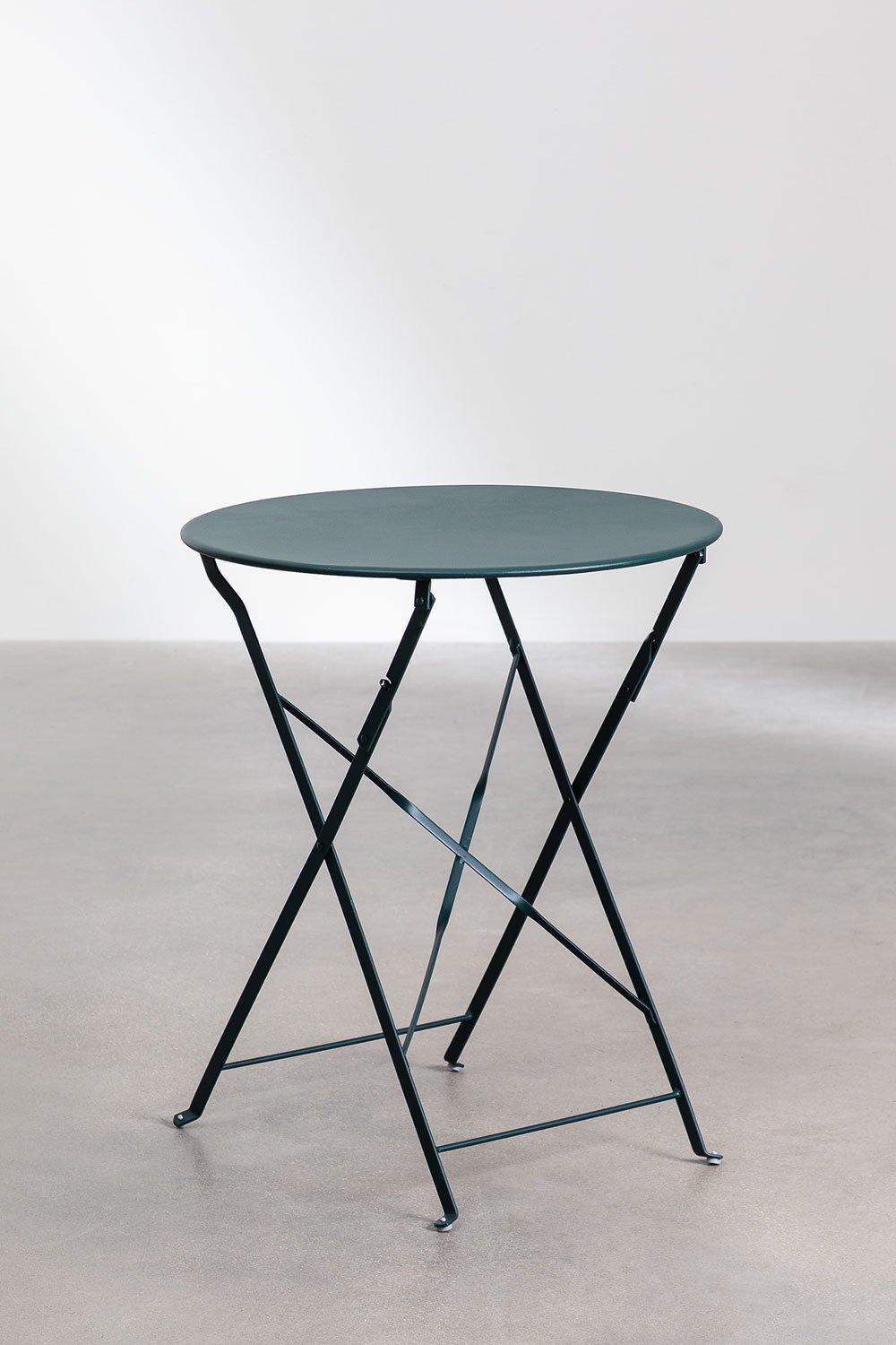 Sklum Set De Mesa Ø60 Cm Y 2 Sillas Plegables Sergey