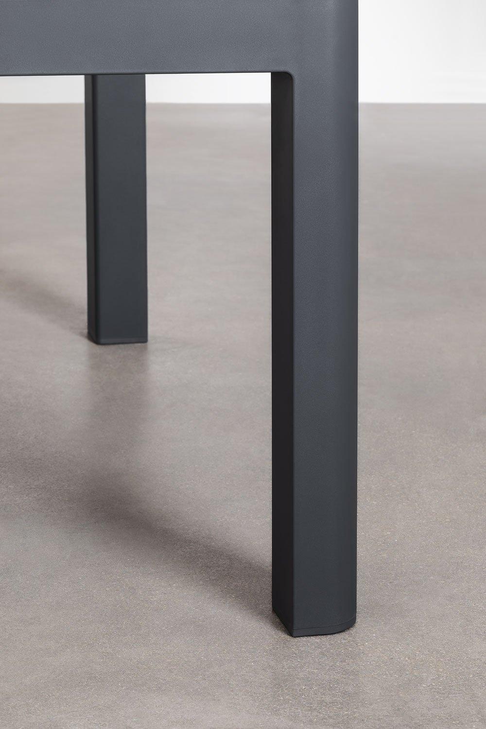 Sklum Set De Mesa Rectangular (140x100 Cm) Arnadine Y 4 Sillas De Comedor Maeba