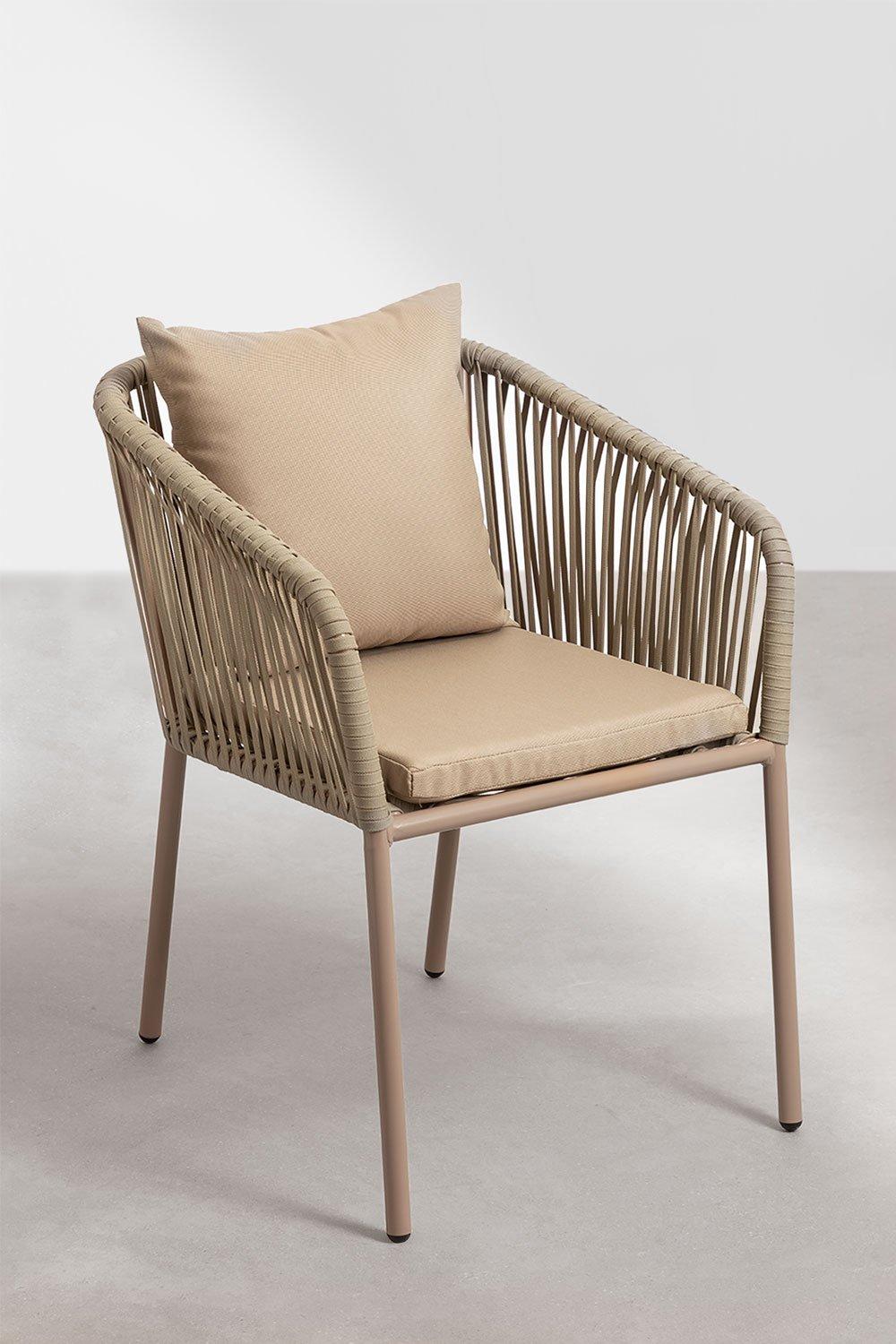 Sklum Set De Mesa Rectangular 160x90 Cm Y 4 Sillas De Comedor En Aluminio Arhiza Classic