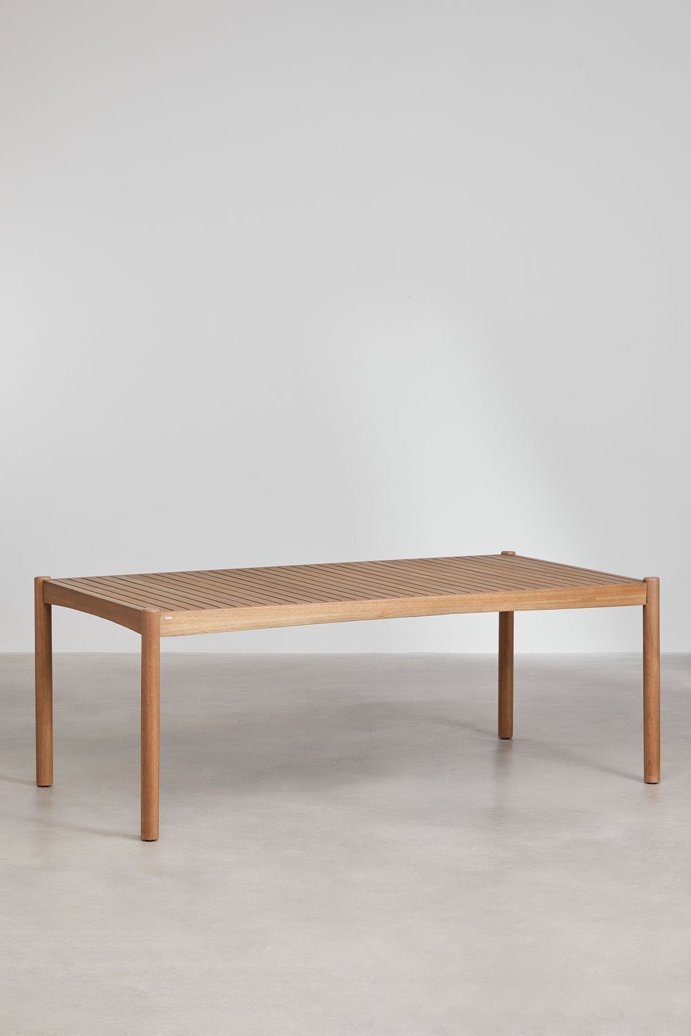 Sklum Set De Mesa Rectangular (200x100 Cm) 2 Bancos Y 2 Sillas De Comedor Con Reposabrazos En Madera De Eucalipto Aderyn