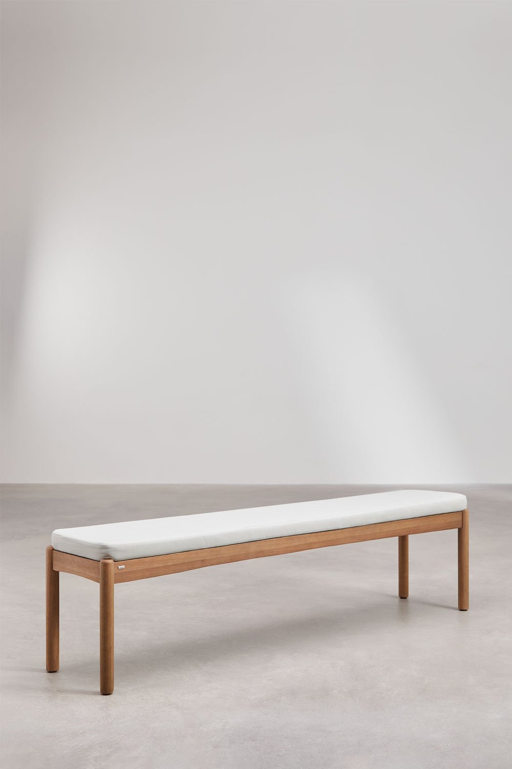 Sklum Set De Mesa Rectangular (200x100 Cm) 2 Bancos Y 2 Sillas De Comedor Con Reposabrazos En Madera De Eucalipto Aderyn