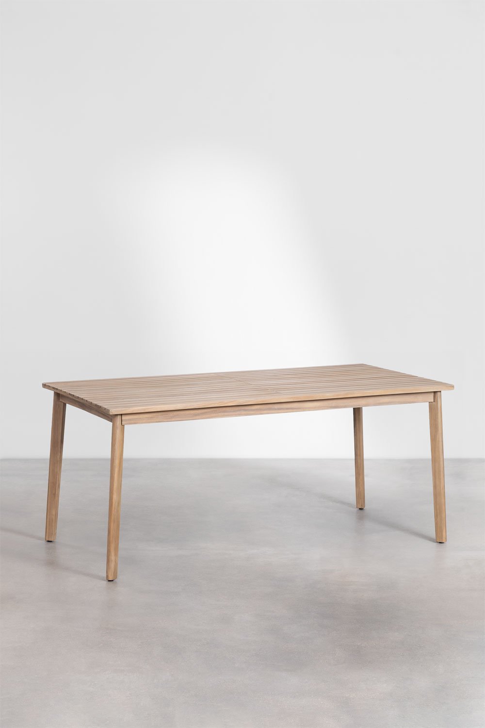 Sklum Set De Mesa Rectangular (220x100 Cm) Y 8 Sillas De Comedor En Madera De Acacia Kaela