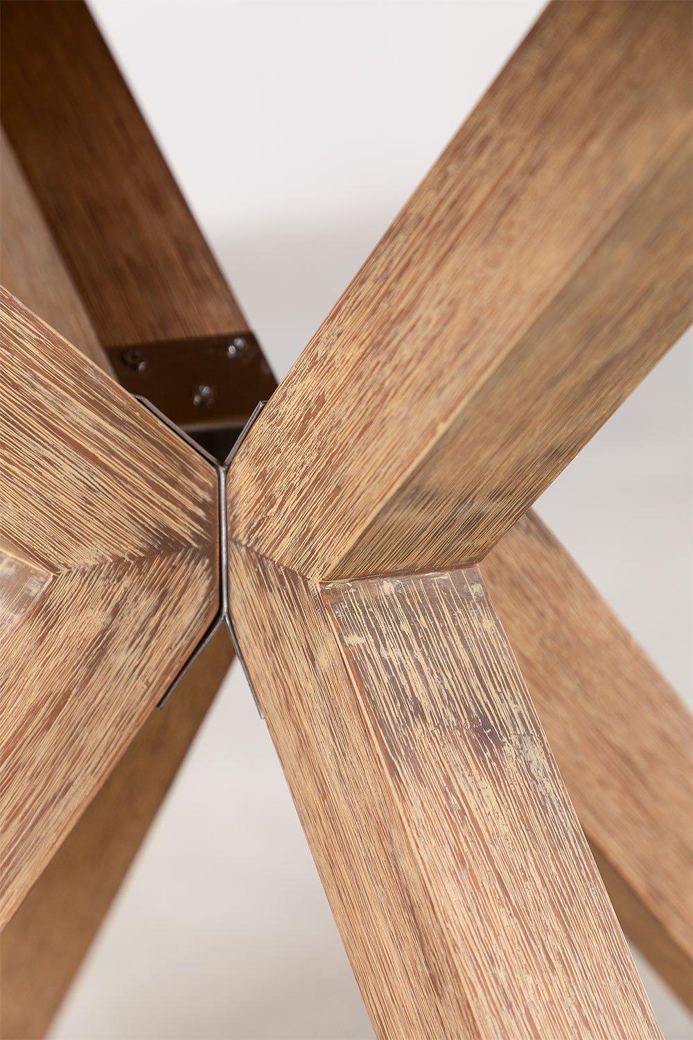 Sklum Set De Mesa Redonda En Madera (Ø100 Cm) Naele Y 4 Sillas De Comedor Barker