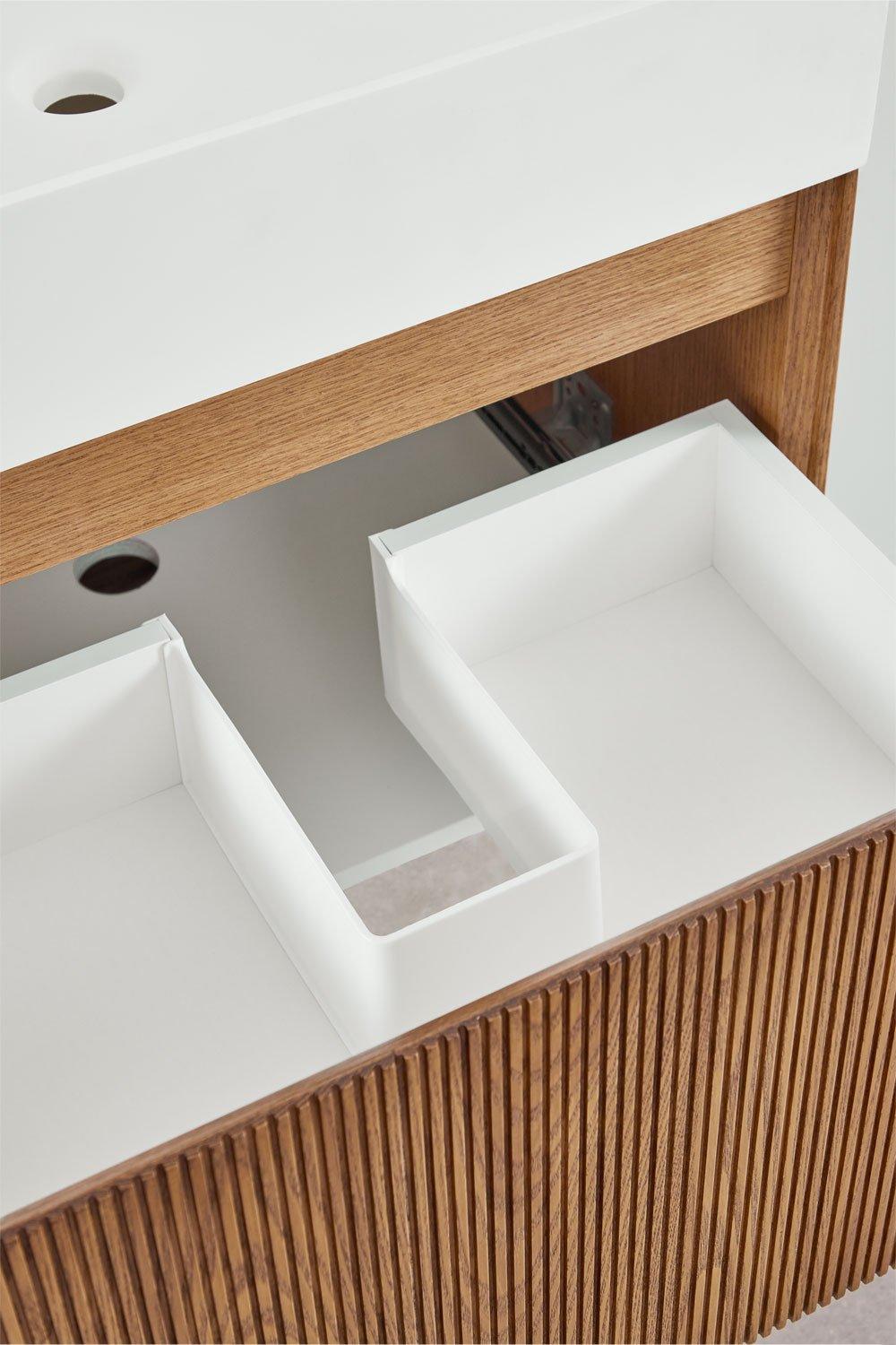 Sklum Set Mobili Da Bagno In Legno Aldeia Con Lavabo Integrato