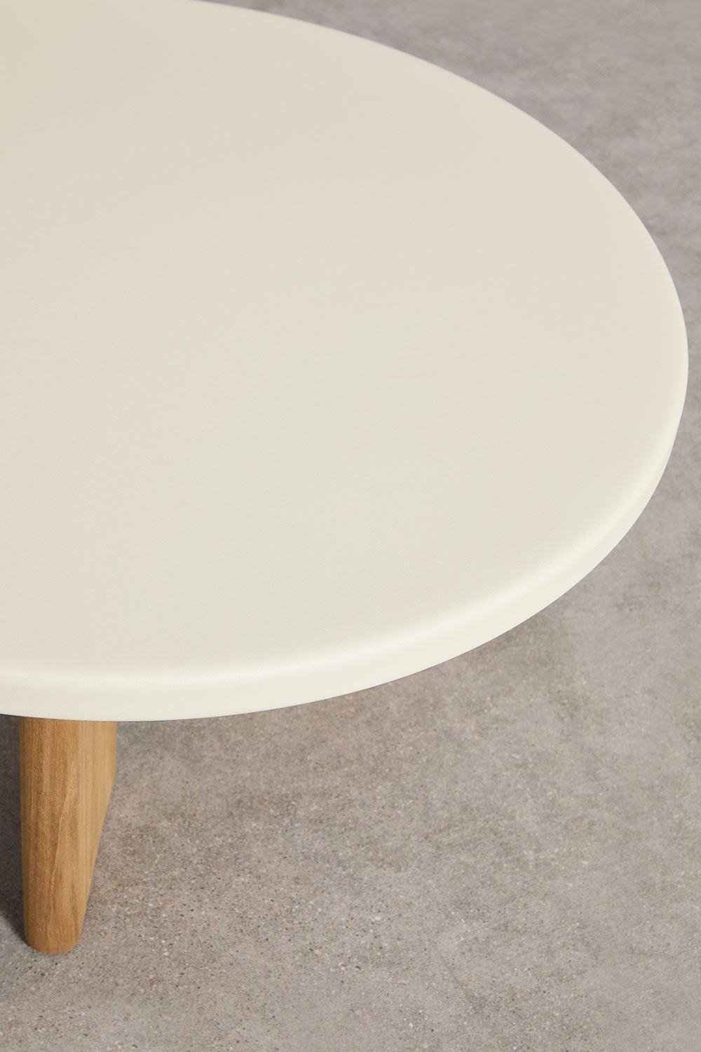 Sklum Set Of 2 Round Coffee Tables In Aluminum Yervin