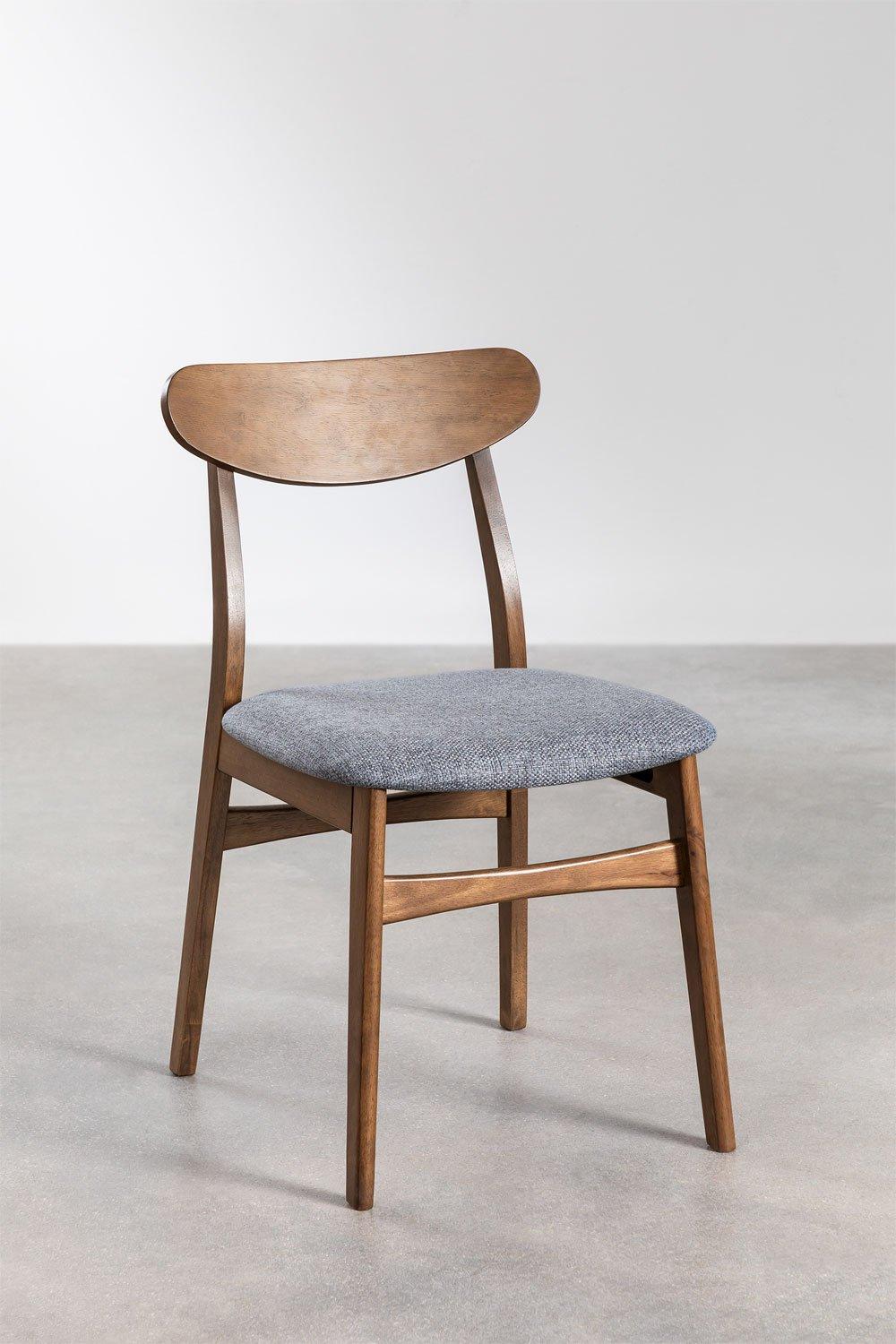 Sklum Set Van 2 Cloda Eetkamerstoelen In Stof En Hout