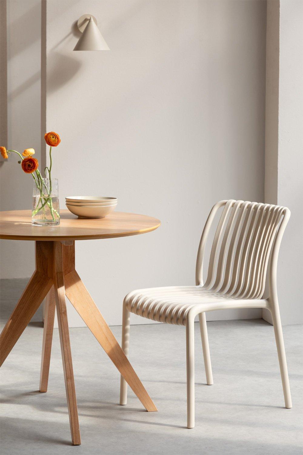 sklum Silla de comedor apilable en polipropileno Wendell