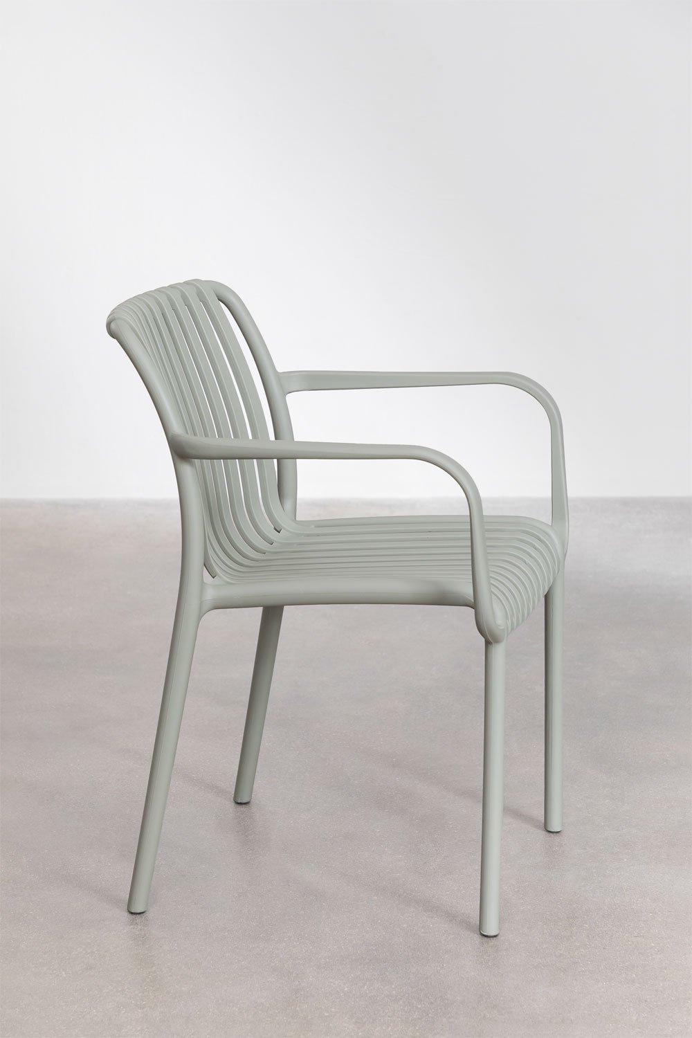Sklum Silla De Comedor Con Reposabrazos En Polipropileno Wendell