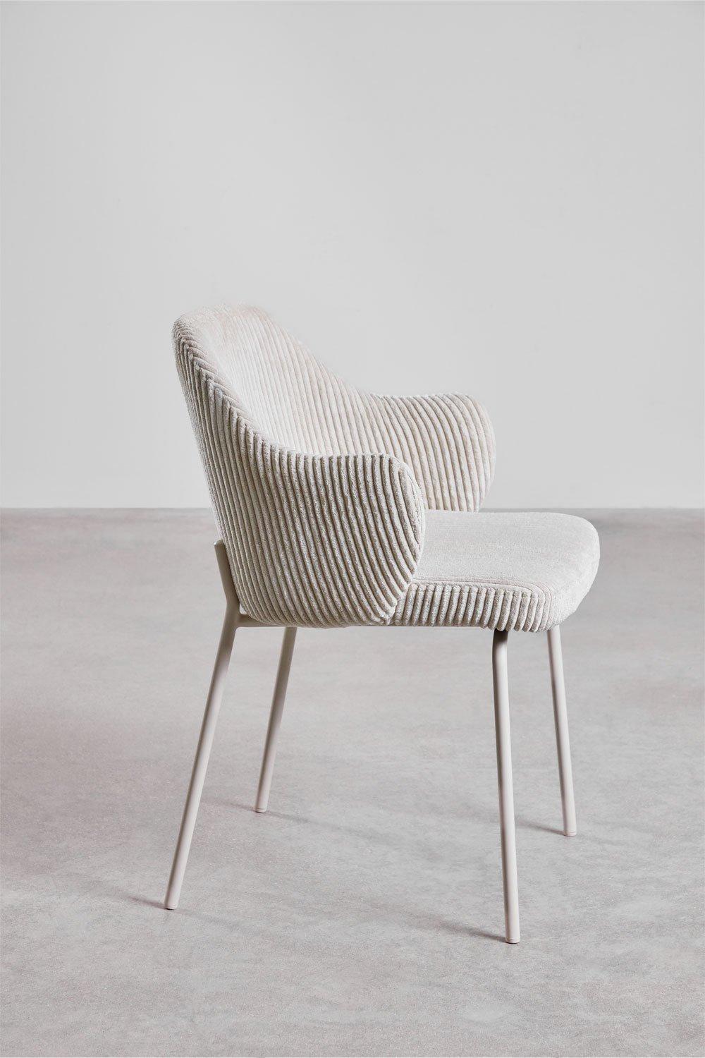 Sklum Silla De Comedor Con Reposabrazos Tapizada Gemma
