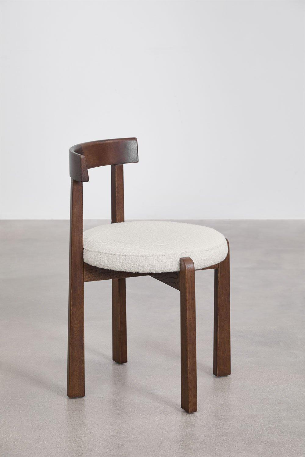 Sklum Silla De Comedor En Madera De Roble Y Tapizada Manila