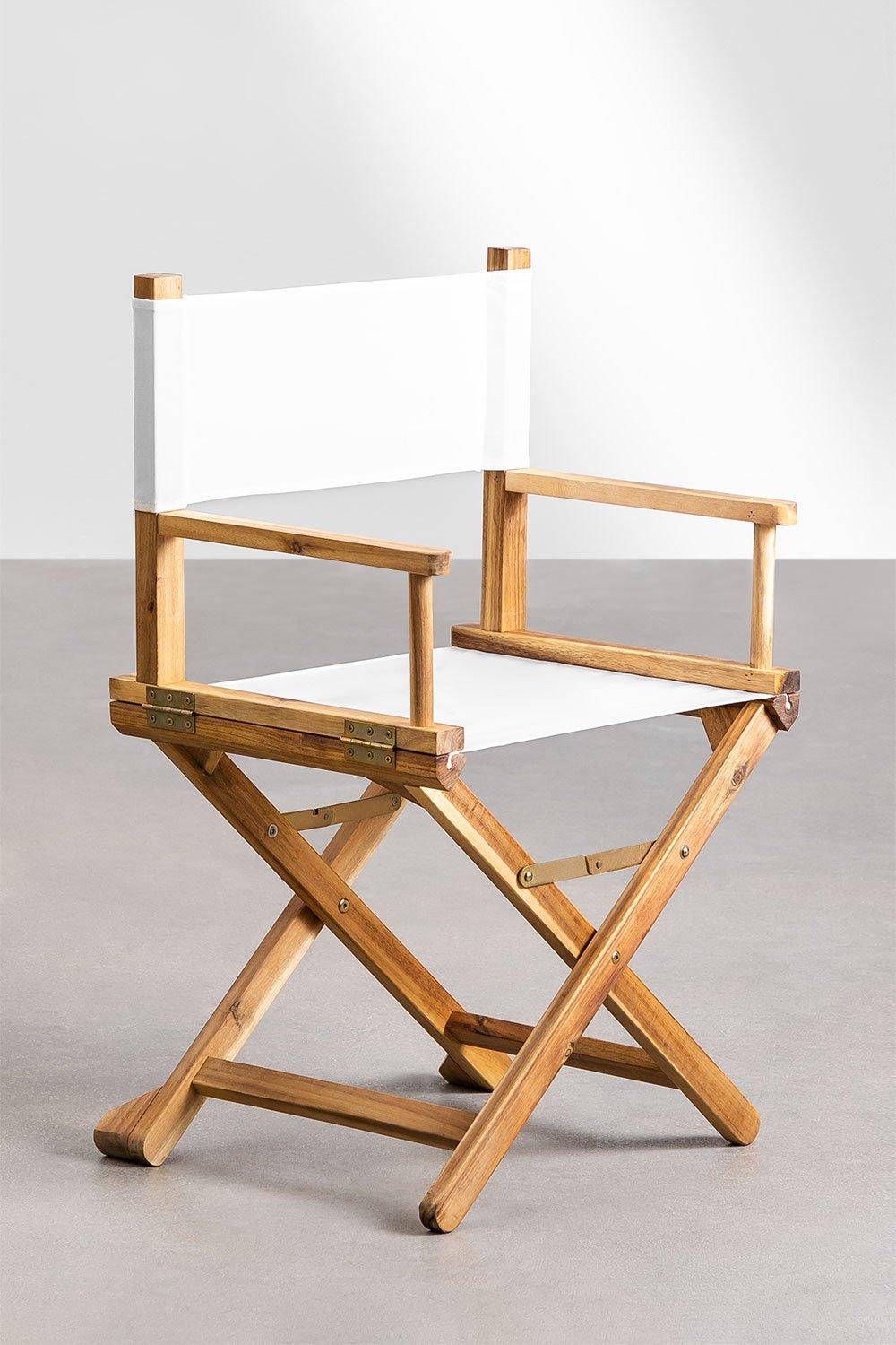 Sklum Silla De Director Plegable De Jardín En Madera Ridley