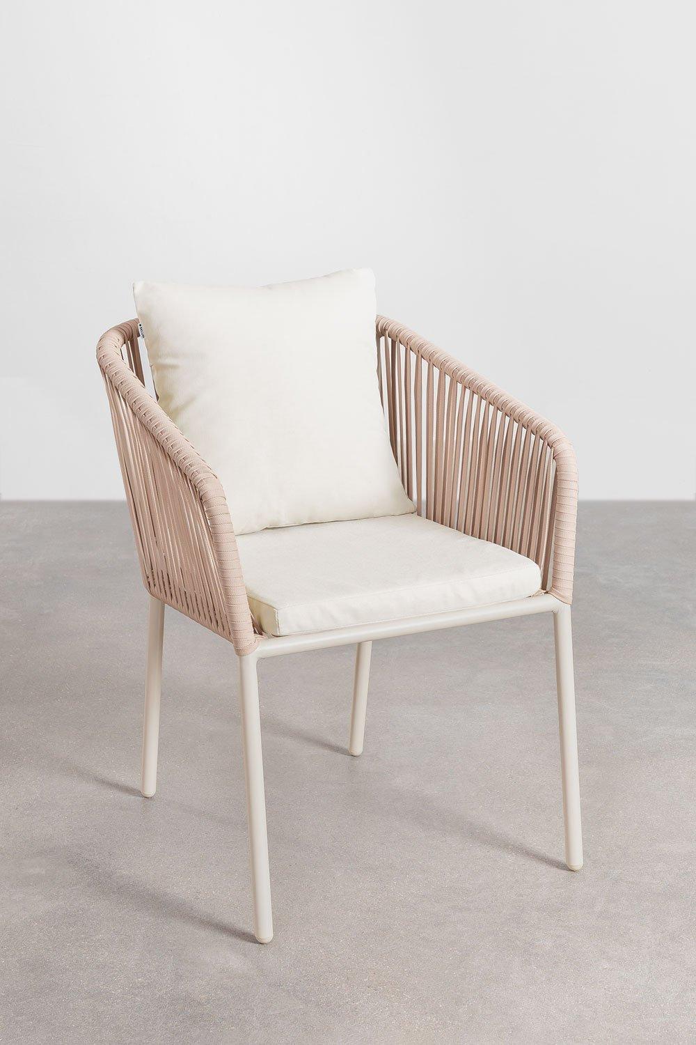 Sklum Silla De Jardín Con Reposabrazos En Aluminio Y Cuerda Trenzada Arhiza Classic