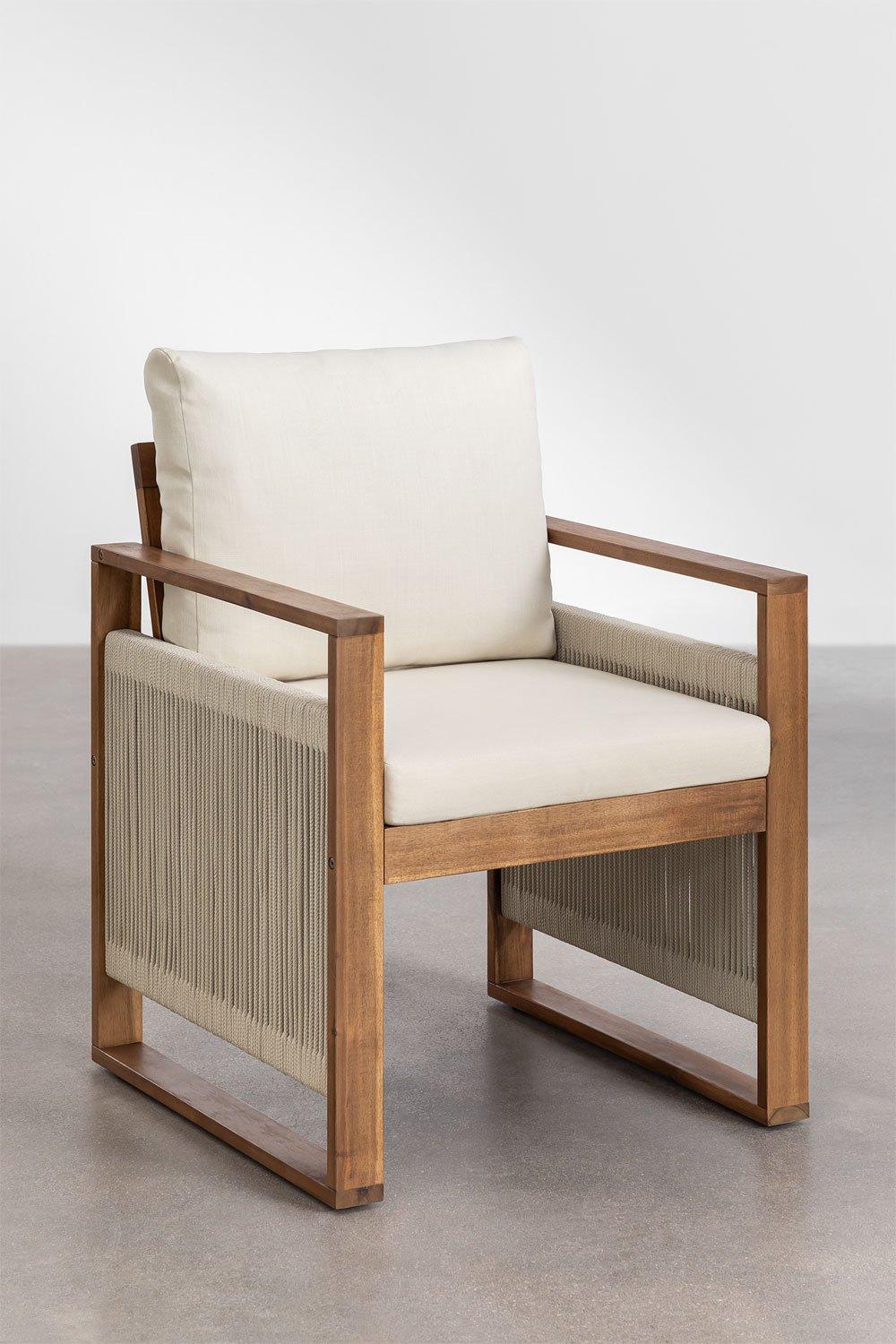 Sklum Silla De Jardín Con Reposabrazos En Madera De Acacia Nayely