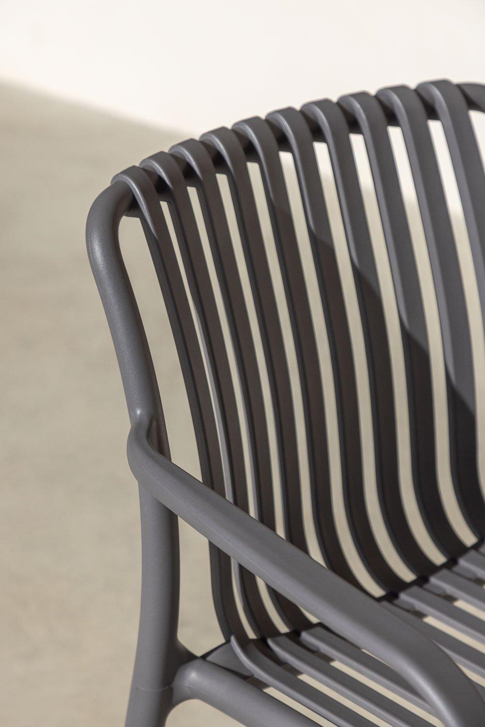 Sklum Silla De Jardín Con Reposabrazos En Polipropileno Wendell