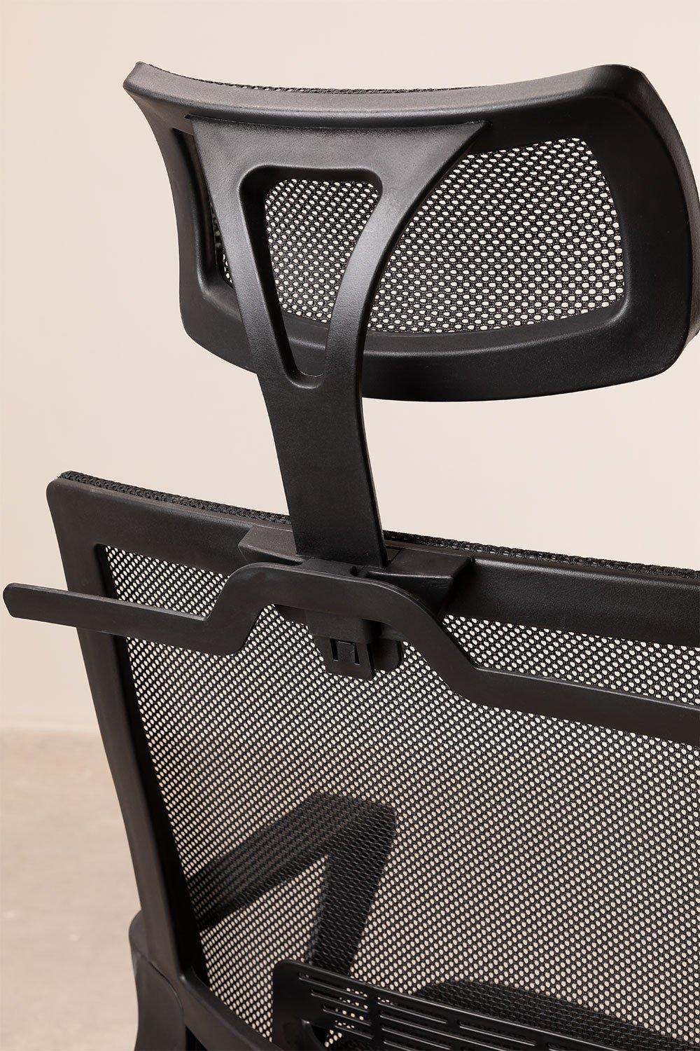 Sklum Silla De Oficina Con Ruedas Y Reposacabezas Teill Black