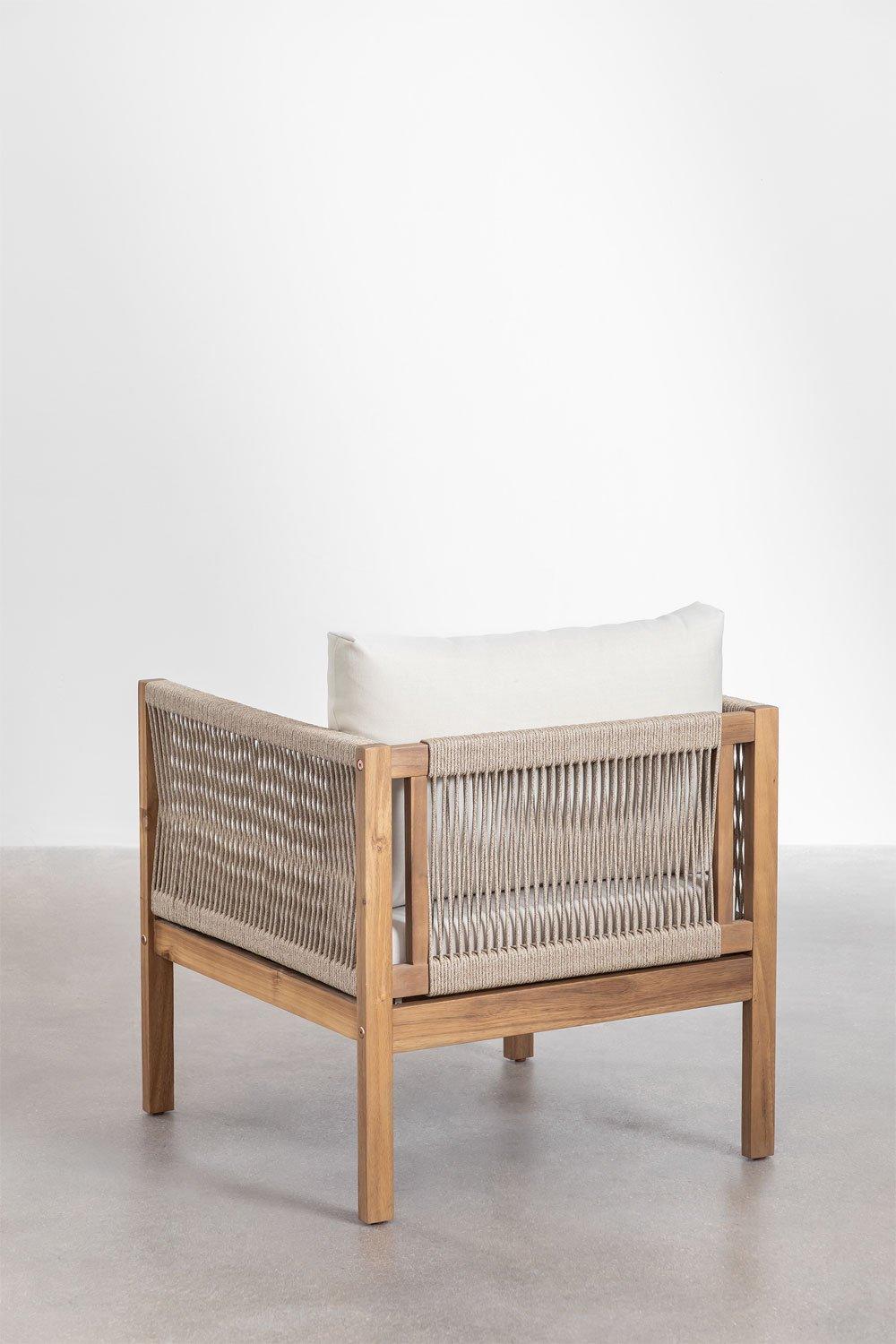 Sklum Sillón De Jardín Con Reposabrazos En Madera De Acacia Branson