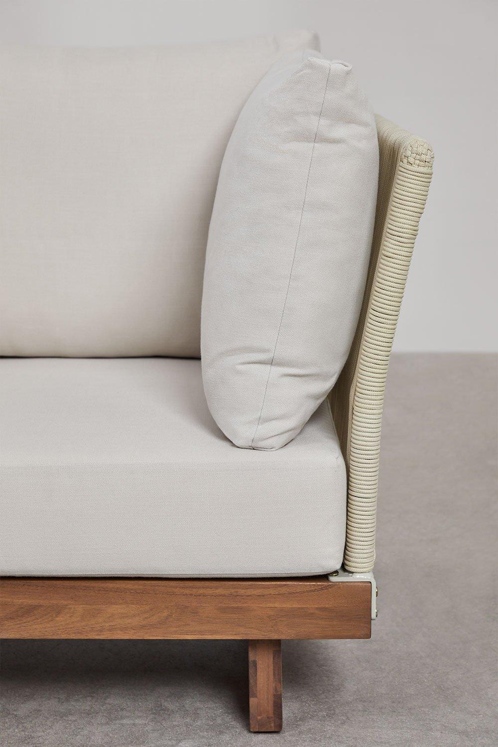 Sklum Sillón De Jardín En Madera De Acacia Y Cuerda Trenzada Dailin