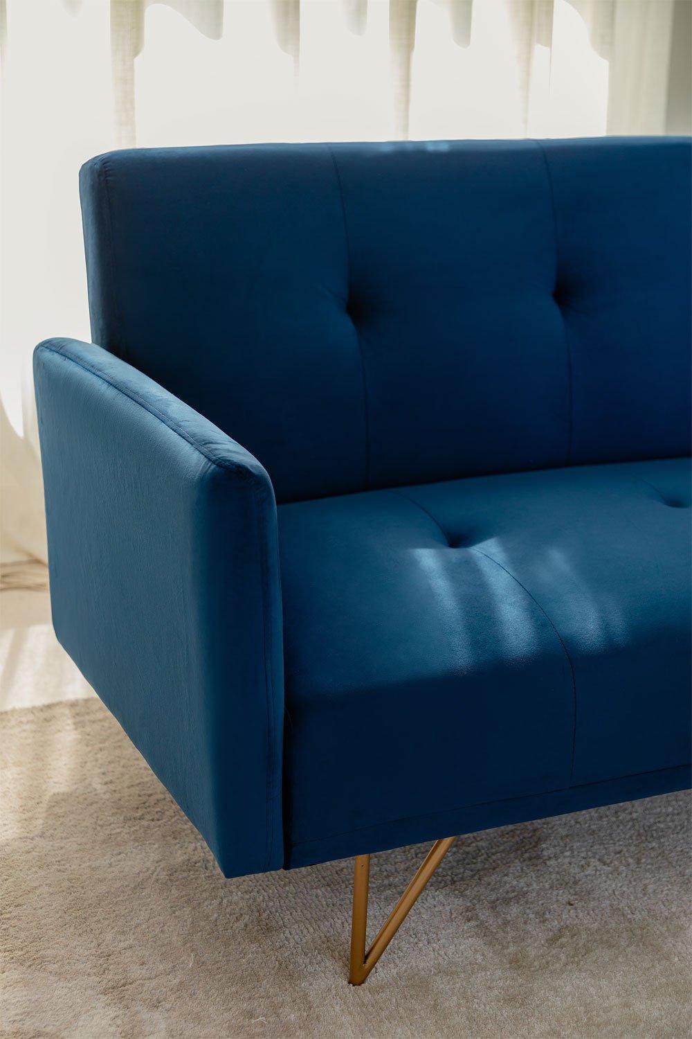 Sklum 3-osobowa Rozkładana Sofa Z Aksamitu Jehrd