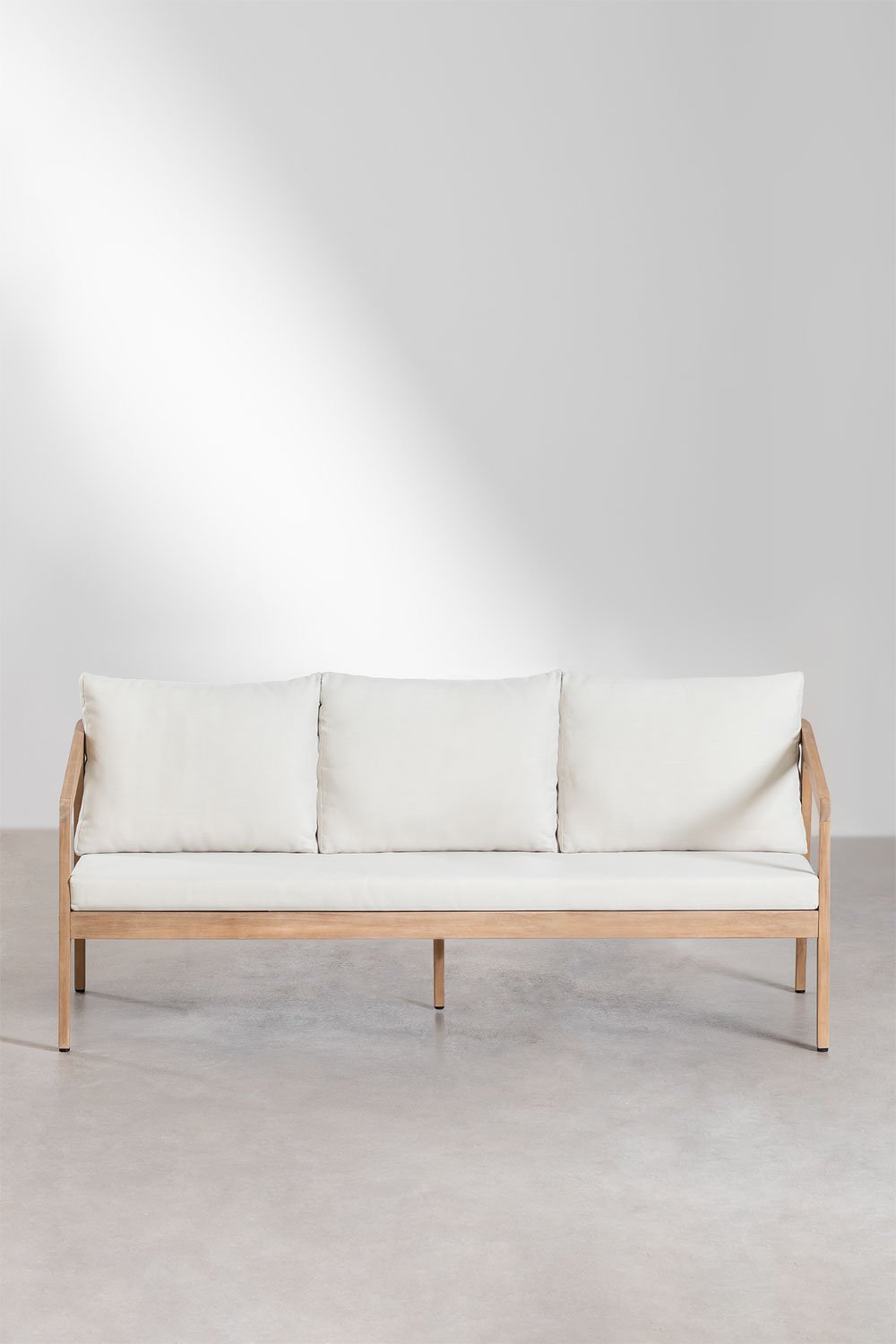 Sklum 3-seater Garden Sofa In Acacia Wood Kaela