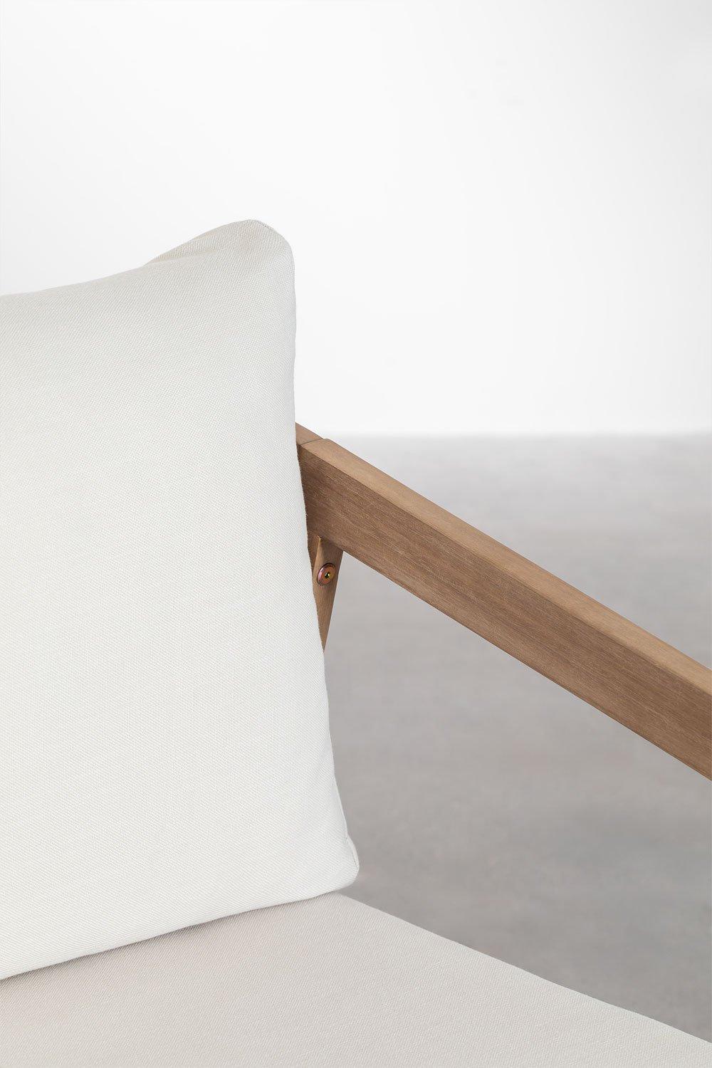 Sklum 3-seater Garden Sofa In Acacia Wood Kaela