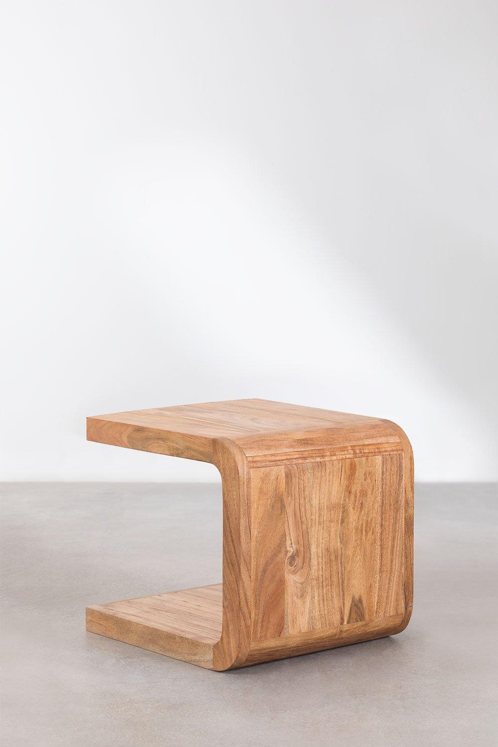 Sklum Acacia Wood Side Table Vacry