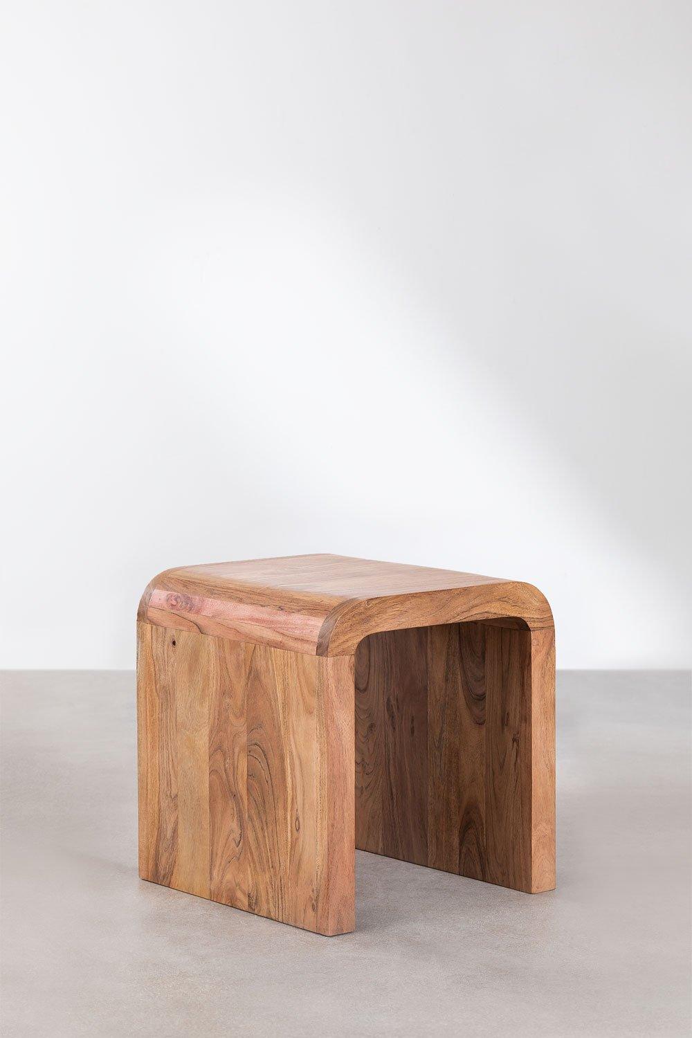 Sklum Acacia Wood Side Table Vacry