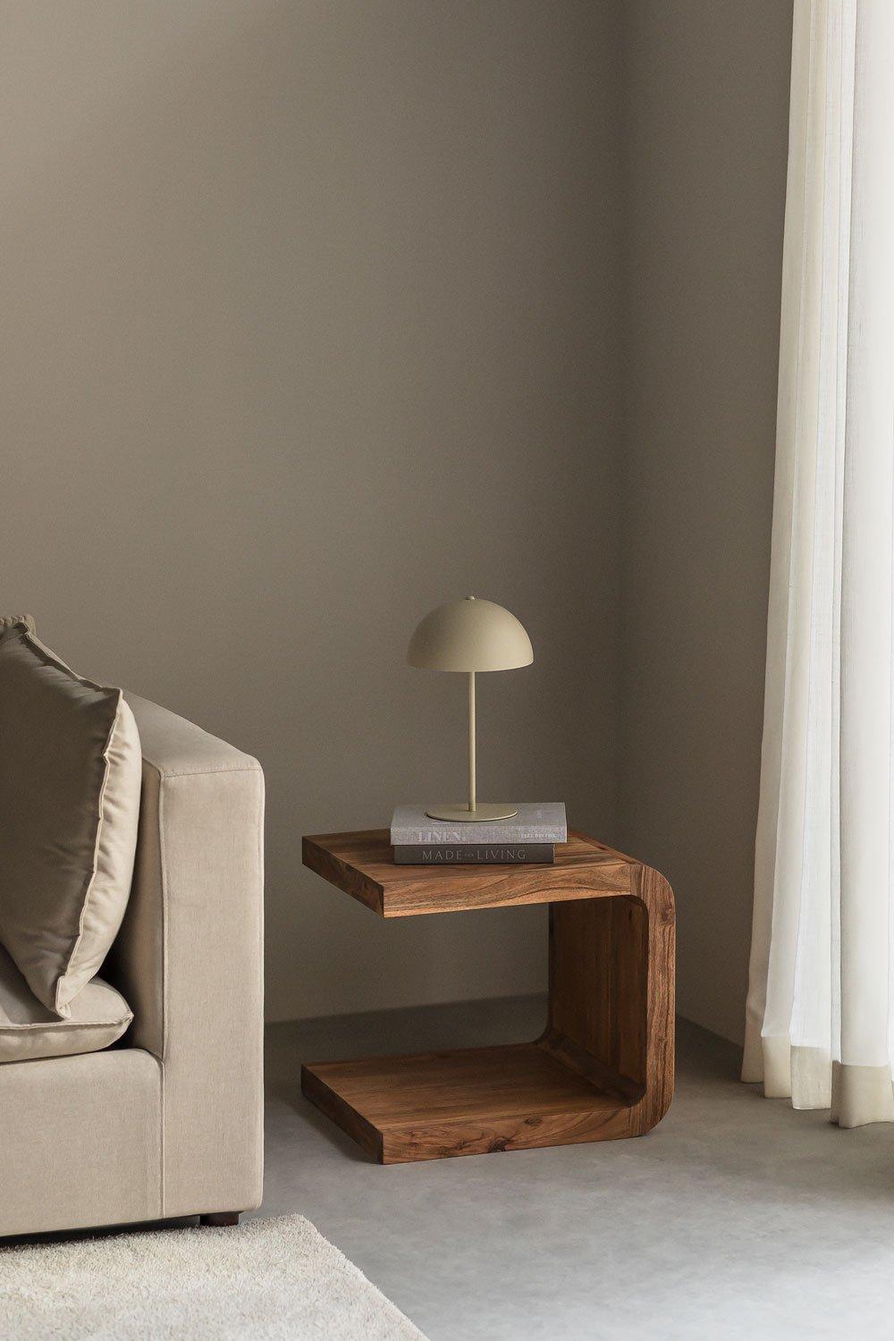 sklum Acacia Wood Side Table Vacry