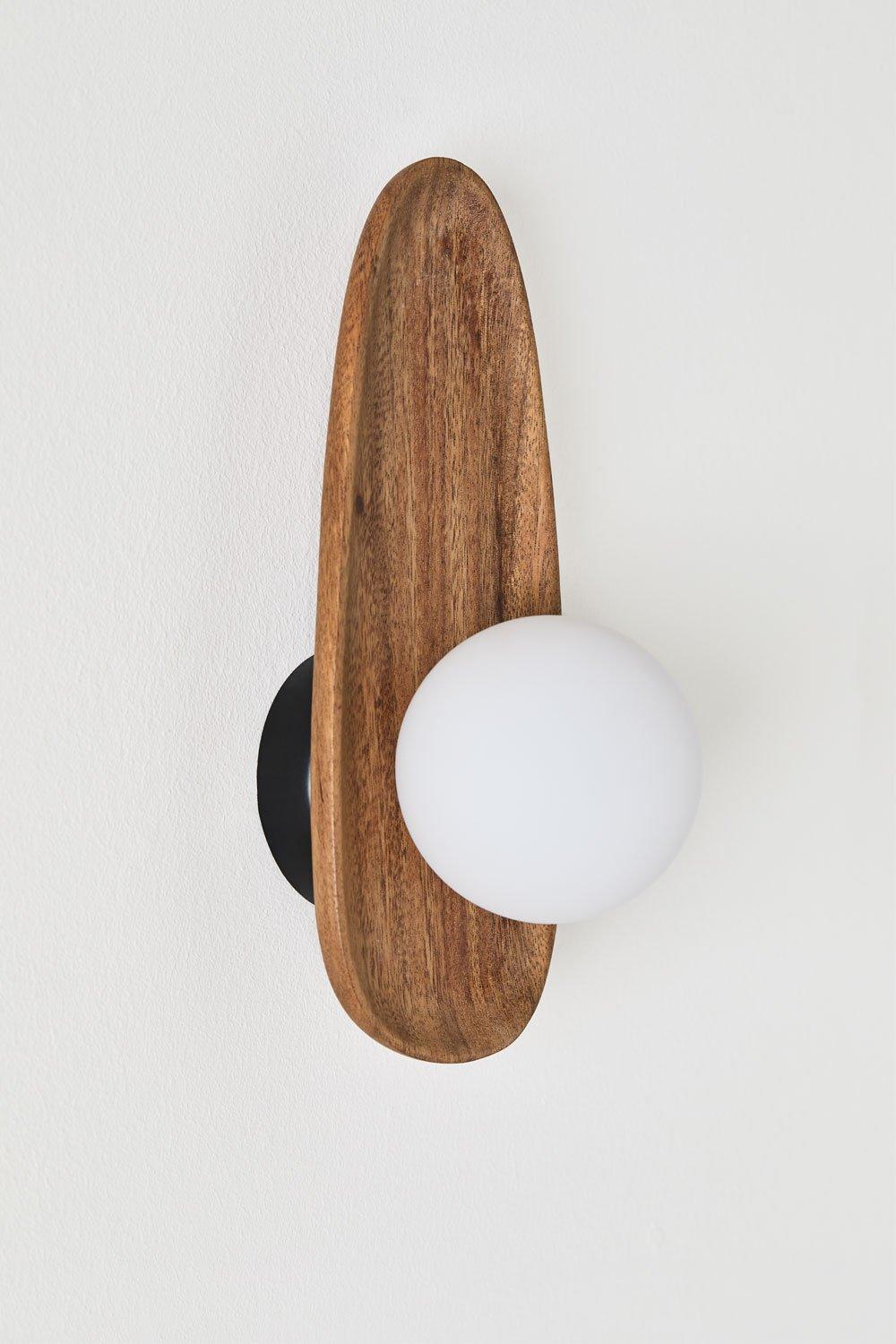 Sklum Acacia Wood Wall Lamp Freidy