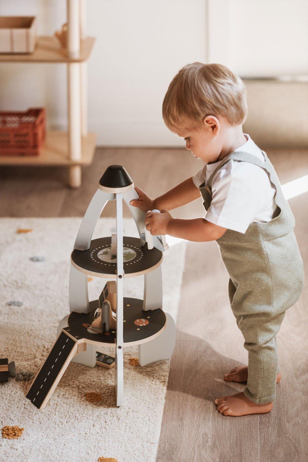Sklum Apirelo Kids Multi-activity Wooden Rocket