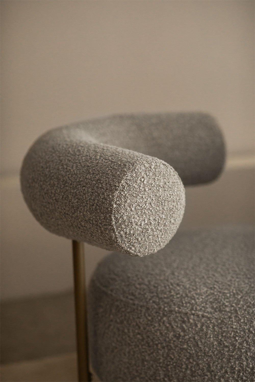 Sklum Arieta Fauteuil In Bouclé Stof