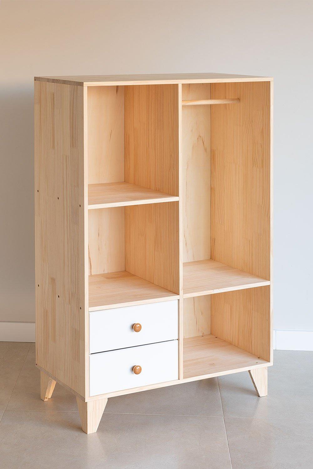 Sklum Armadio In Legno Per Bambini Squadrato