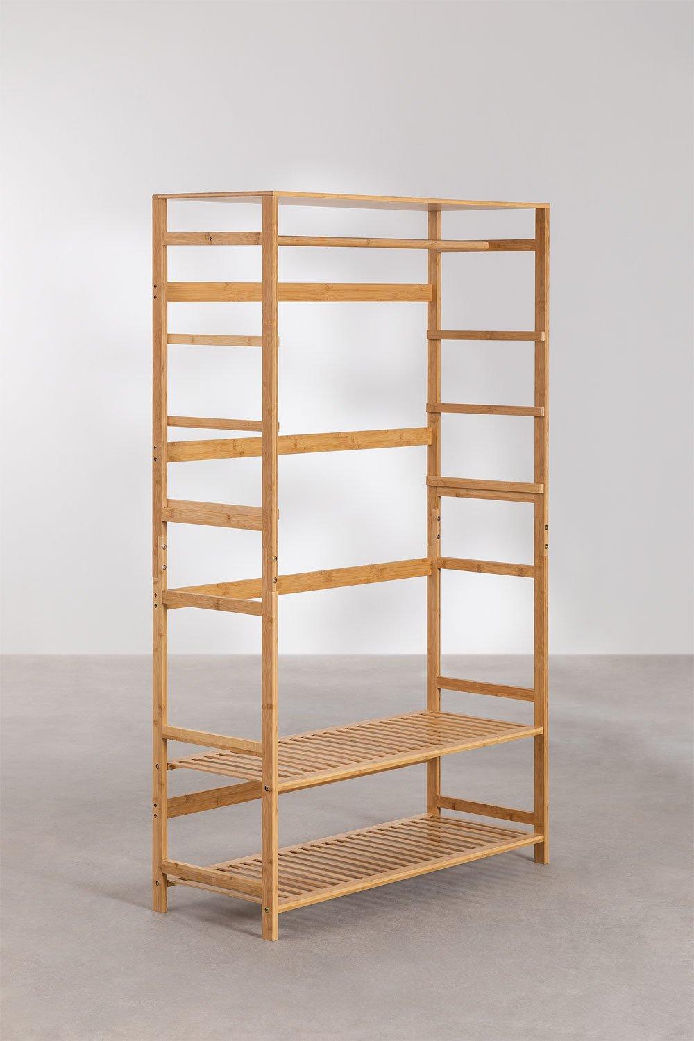 Sklum Armario Abierto En Madera De Bambú Krauford