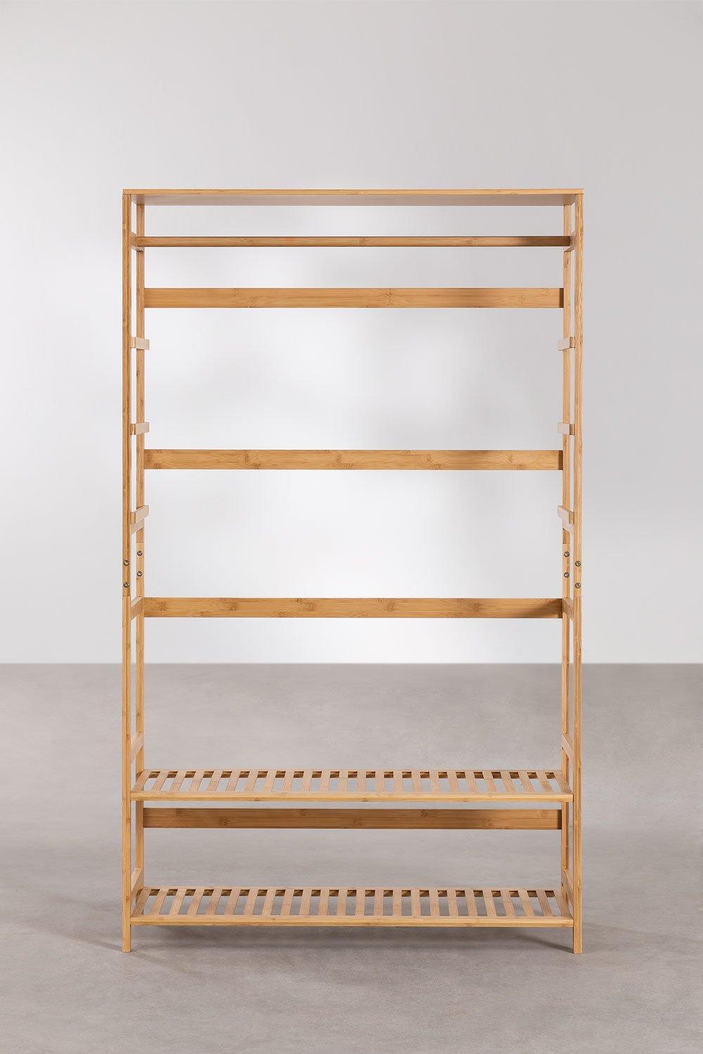 Sklum Armario Abierto En Madera De Bambú Krauford